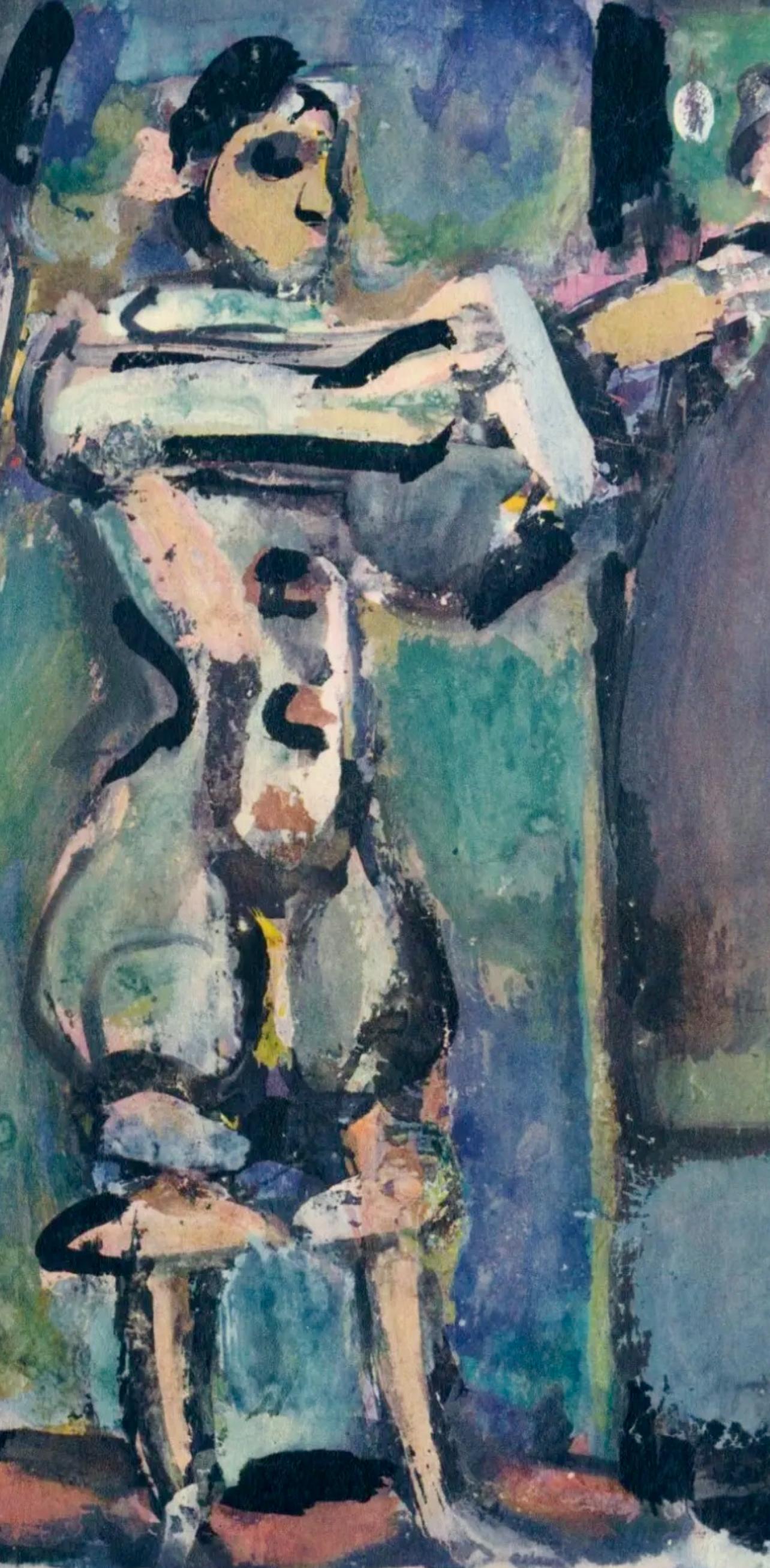 Rouault, Porträt, Divertissement (nach) – Print von Georges Rouault