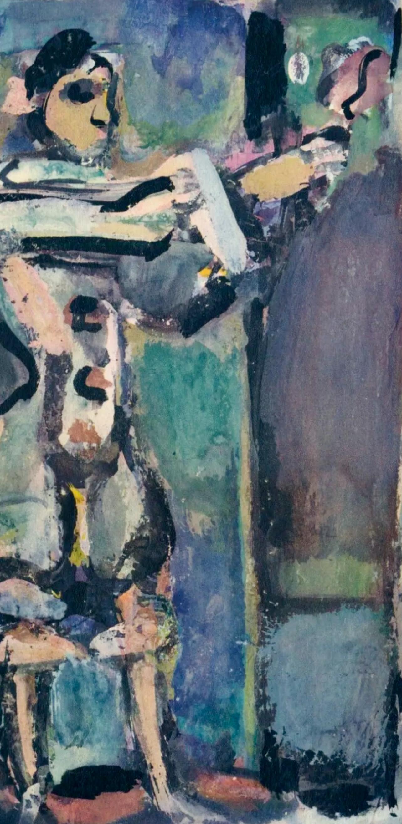 Rouault, Porträt, Divertissement (nach) (Moderne), Print, von Georges Rouault