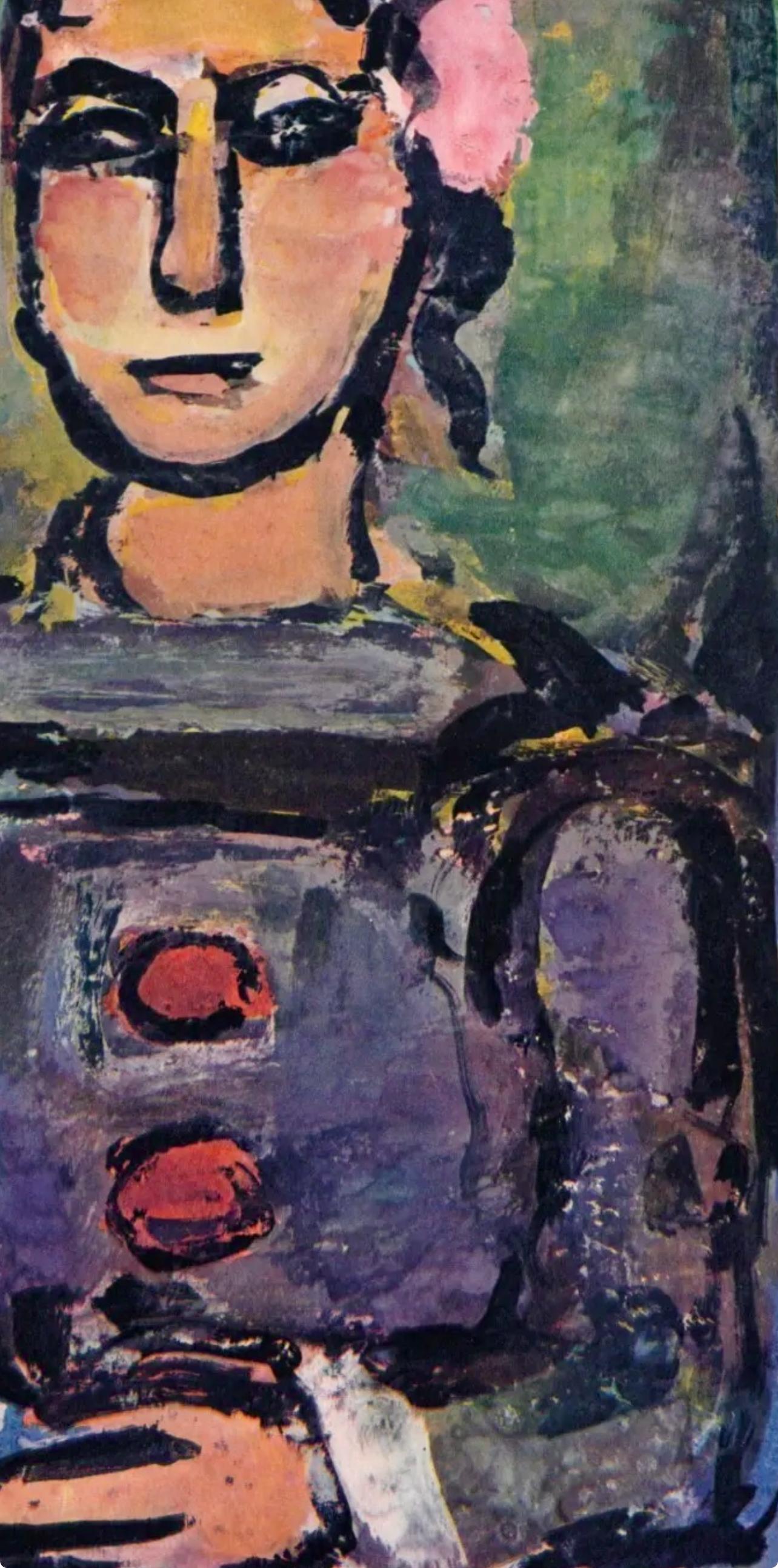 Rouault, Portrait, Divertissement (after) - Black Portrait Print by Georges Rouault