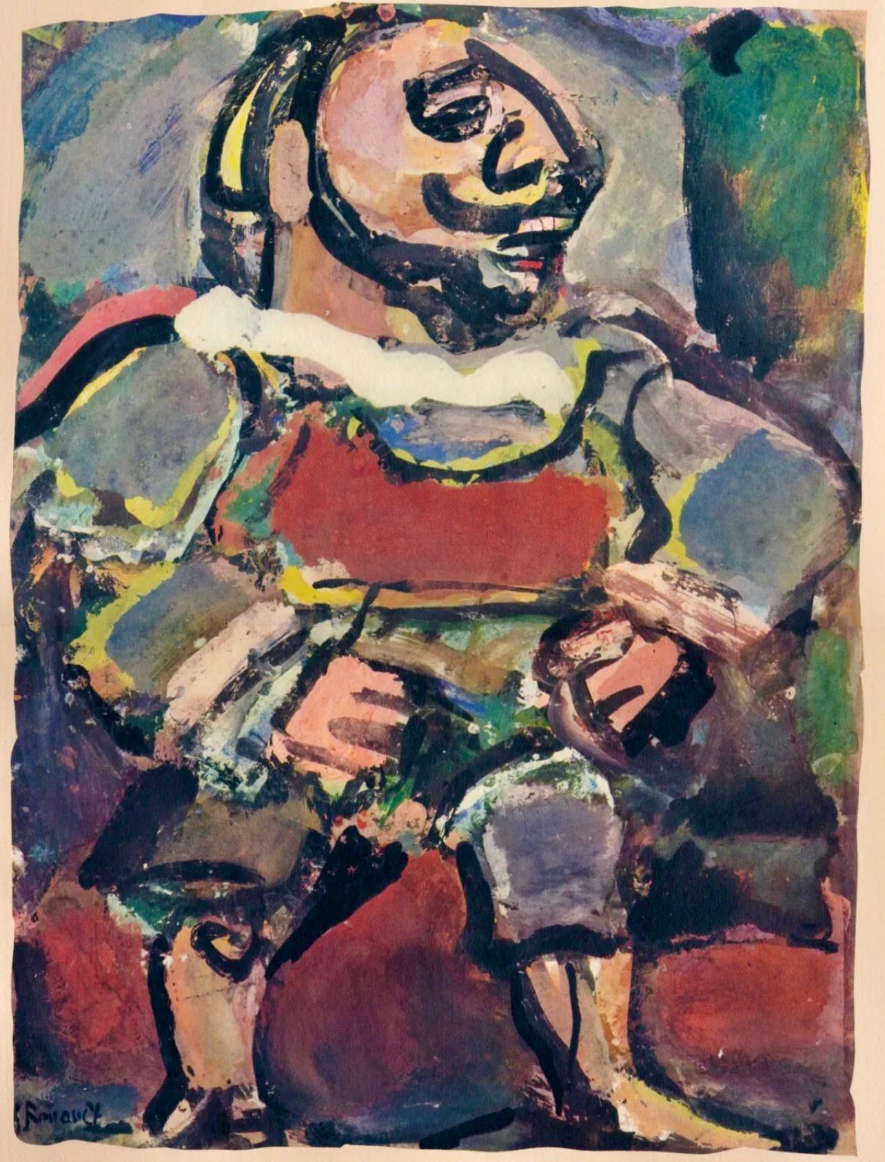 Rouault, Portrait, Divertissement (after) For Sale 1