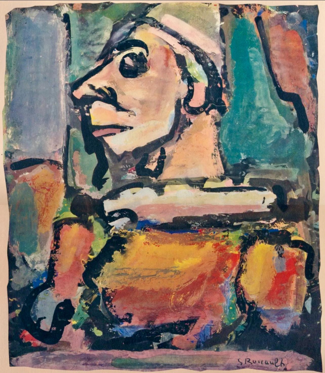 Rouault, Portrait, Divertissement (after) For Sale 1