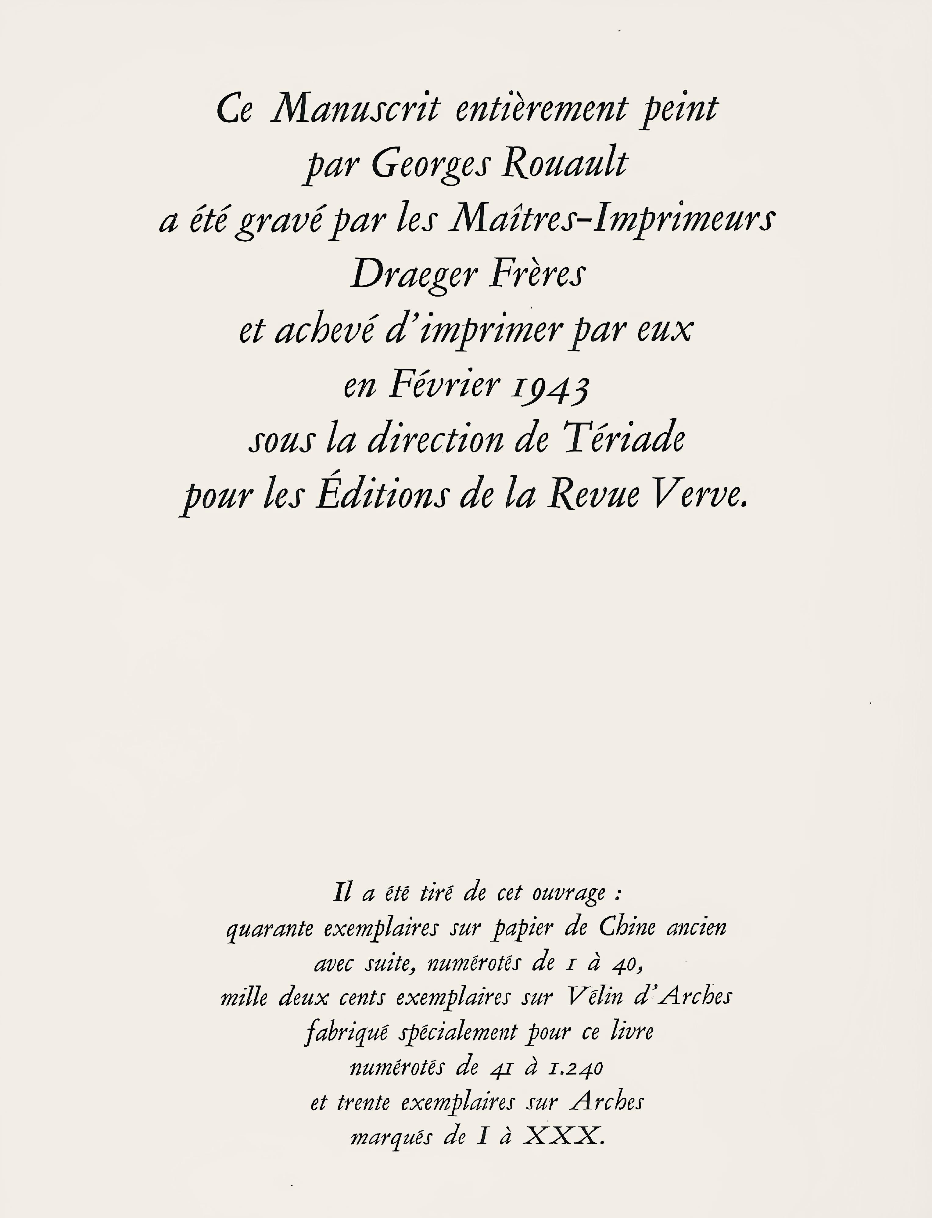 Rouault, Ritratto, Divertissement (dopo) in vendita 2