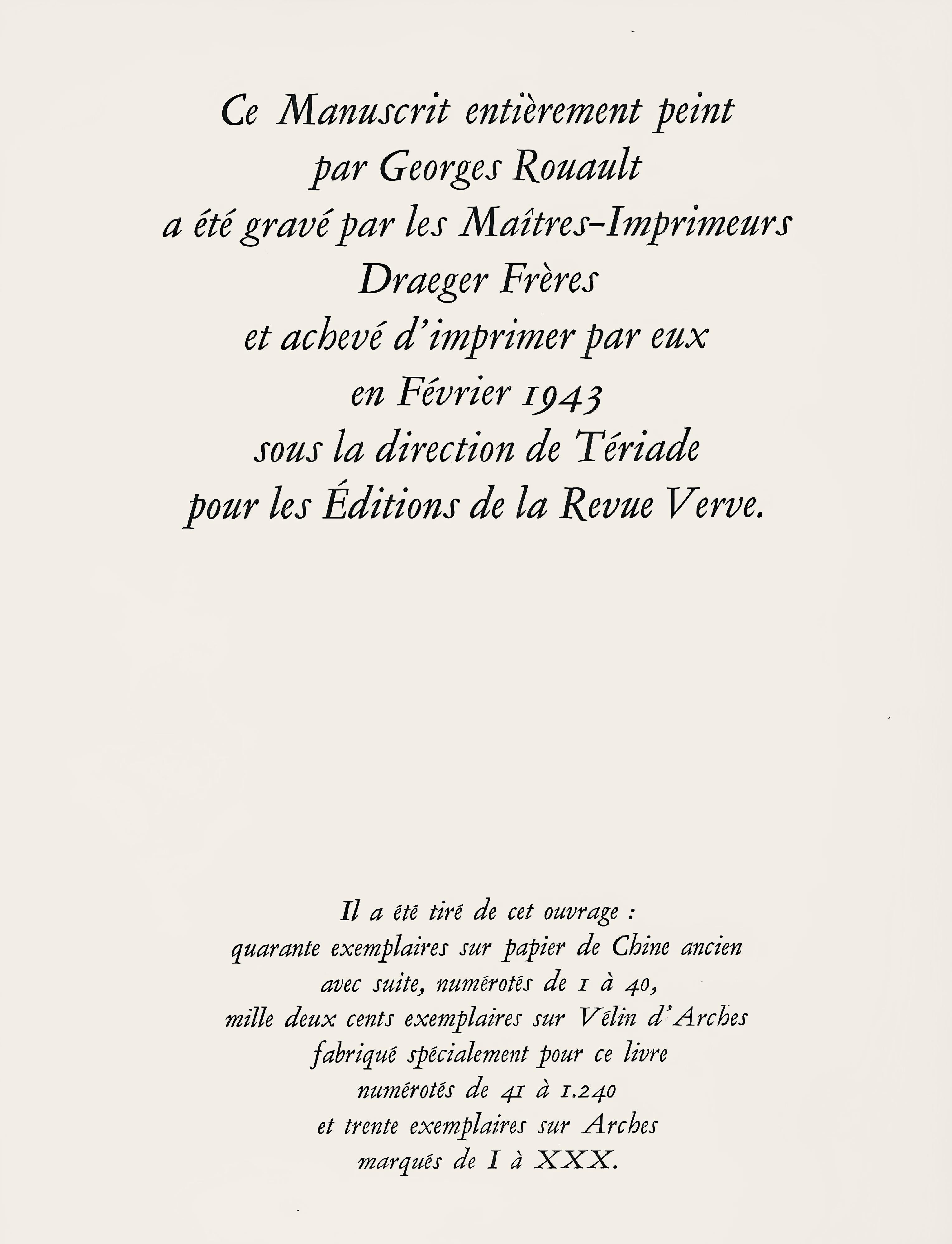 Rouault, Portrait, Divertissement (after) For Sale 3