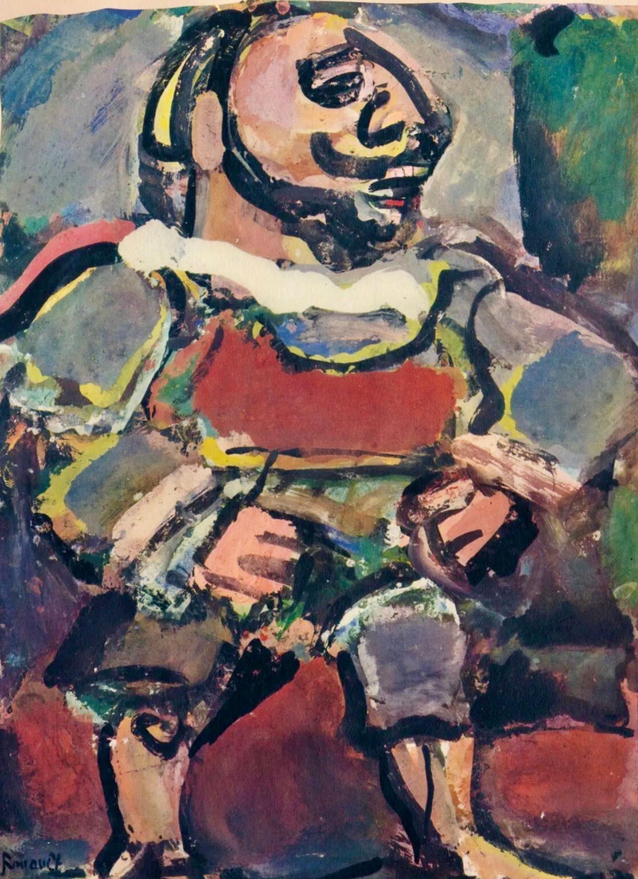 Georges Rouault Figurative Print – Rouault, Porträt, Divertissement (nach)