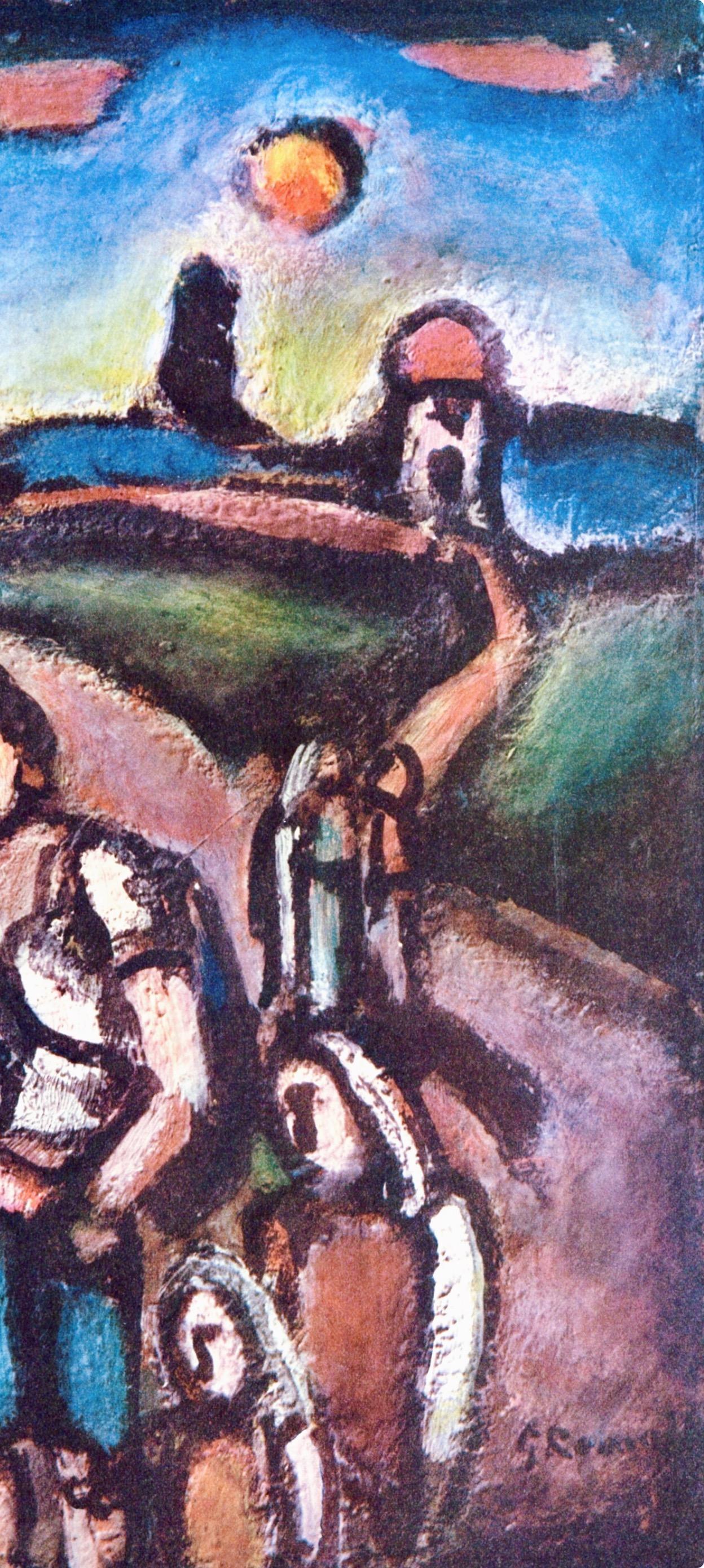 Rouault, Vieux Faubourg, Stella Vespertina (d'après) - Gris Figurative Print par Georges Rouault