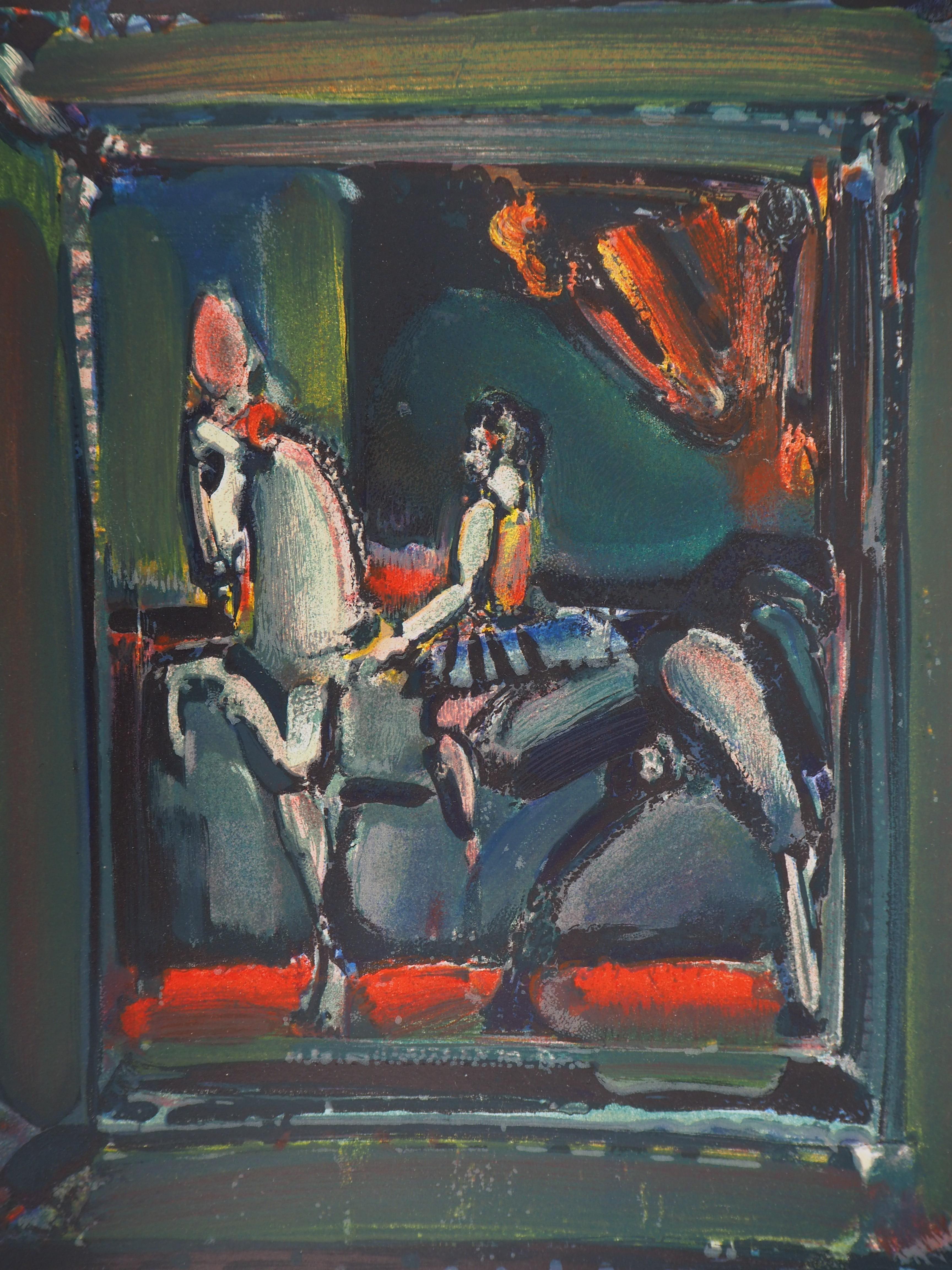 The Horse Rider - Original lithograph, Mourlot - Print by Georges Rouault