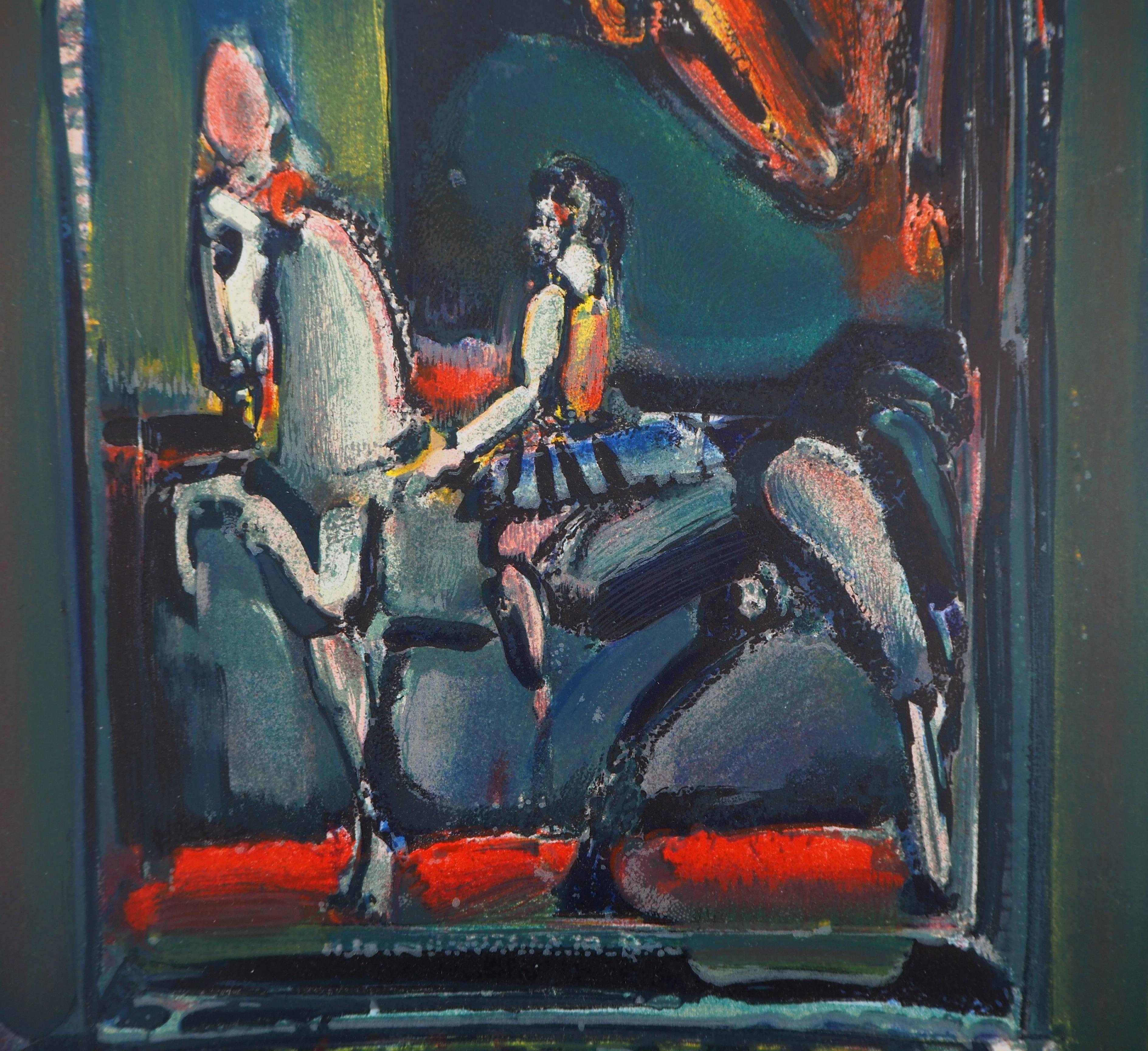 The Horse Rider - Original lithograph, Mourlot - Modern Print by Georges Rouault