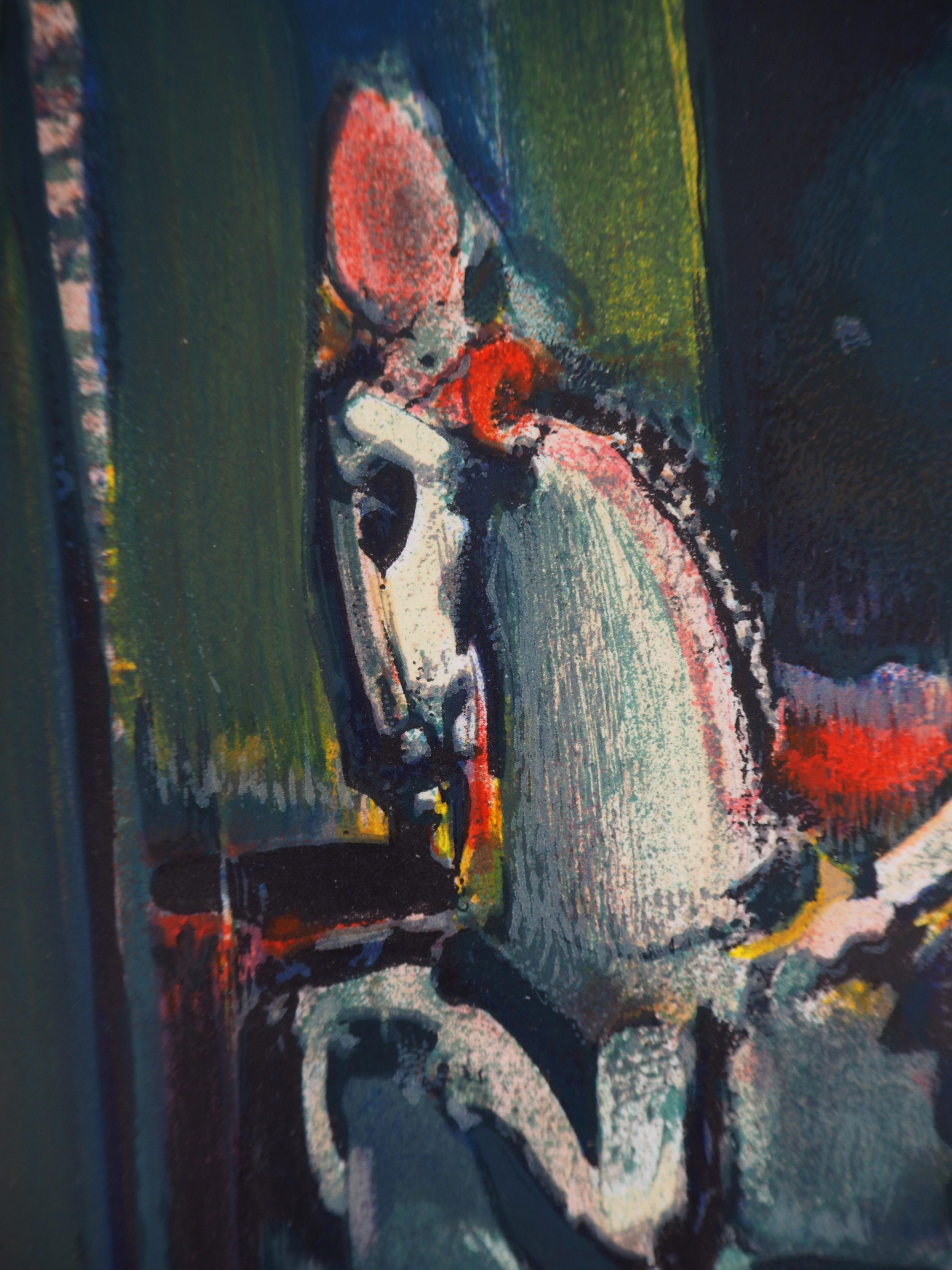 The Horse Rider - Original lithograph, Mourlot For Sale 1
