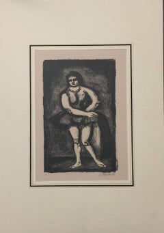 The Horsewoman - Original Lithograph by G. Rouault - 1926