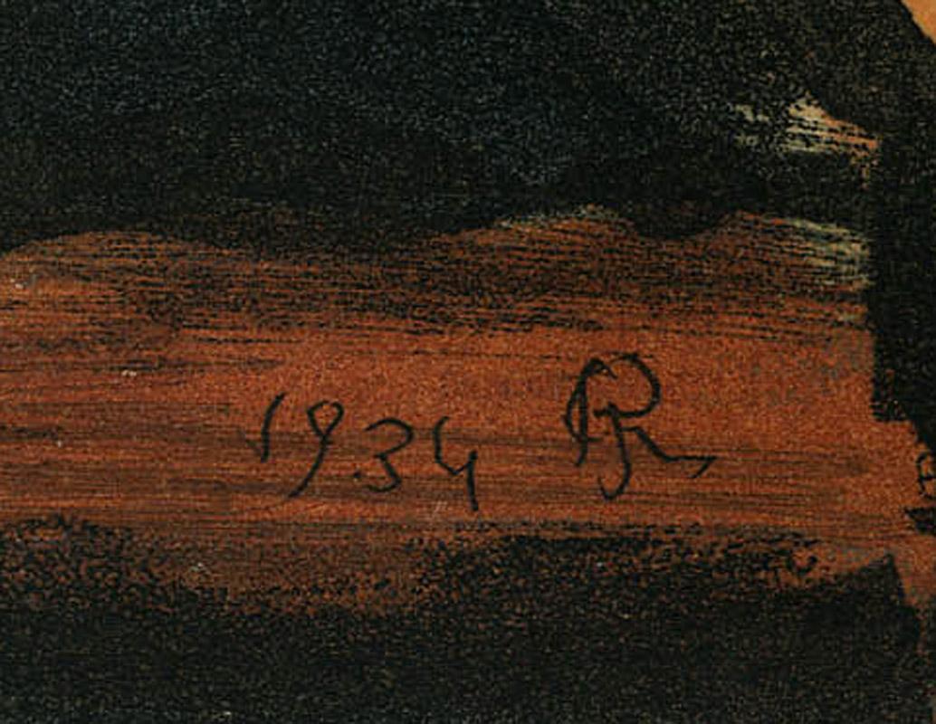 Triste Os (Traurige Knochen)
Farbradierung und Aquatinta auf Montval-Bütten, 1934
Monogrammiert und datiert in der Platte (siehe Foto)
Auflage: 250
Referenzen und Ausstellungen:
Tafel 8 aus der Serie 