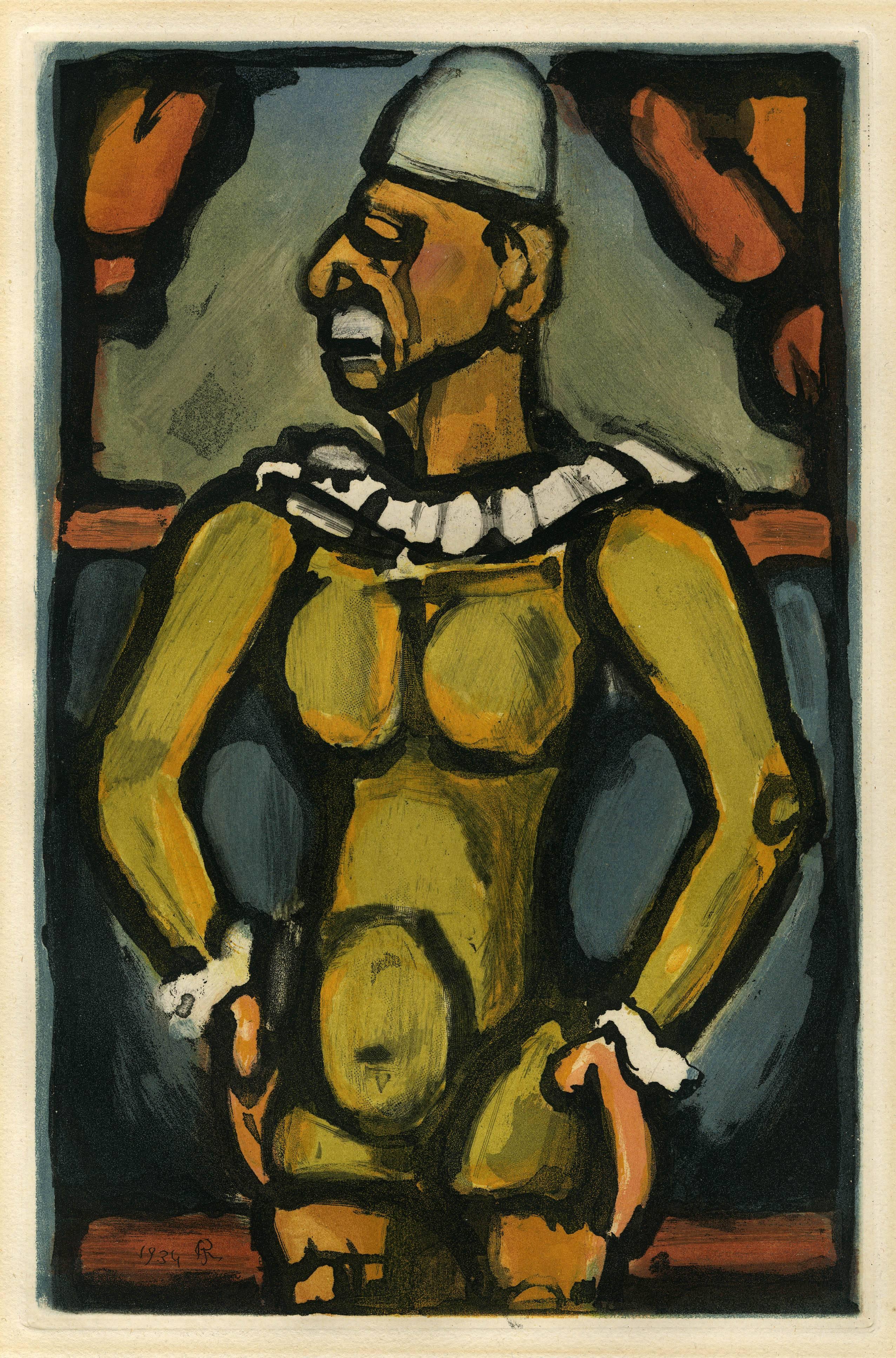 Georges Rouault Figurative Print – Triste Os (Traurige Knochen)