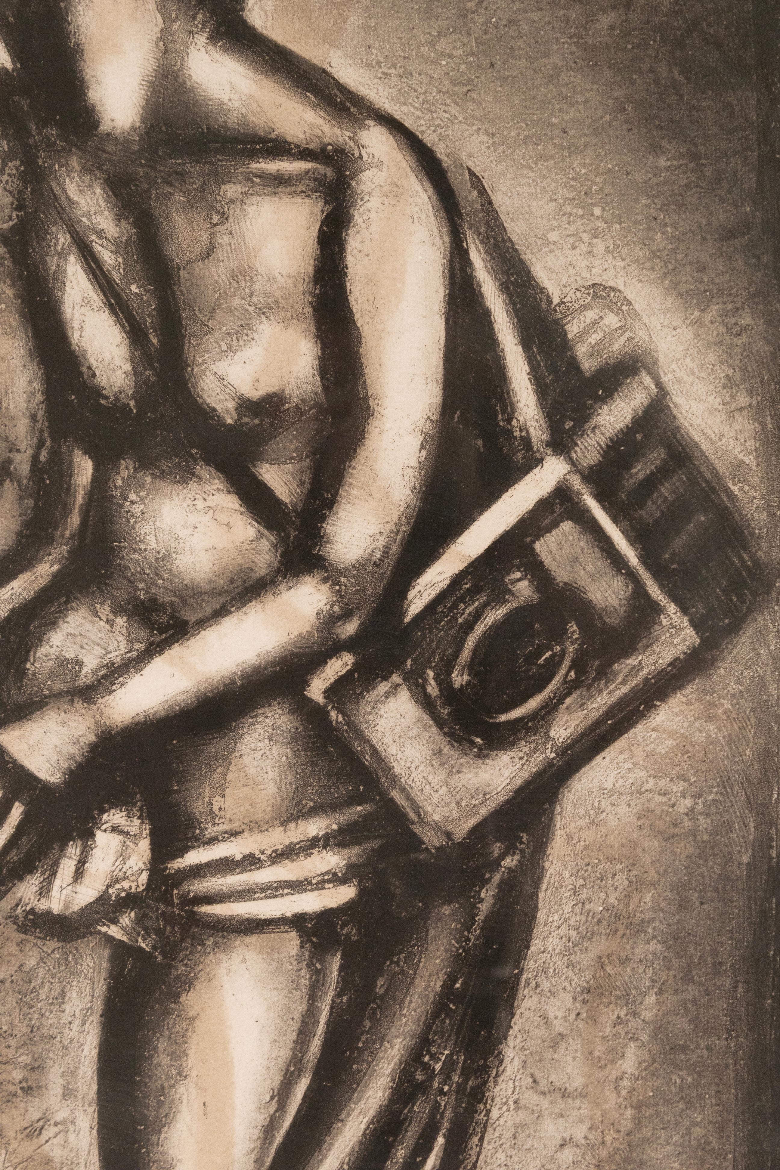 Georges Rouault Sunt Lacrimae Rerum aus Miserere Suite Moderne Aquatinta-Radierung (Französisch) im Angebot