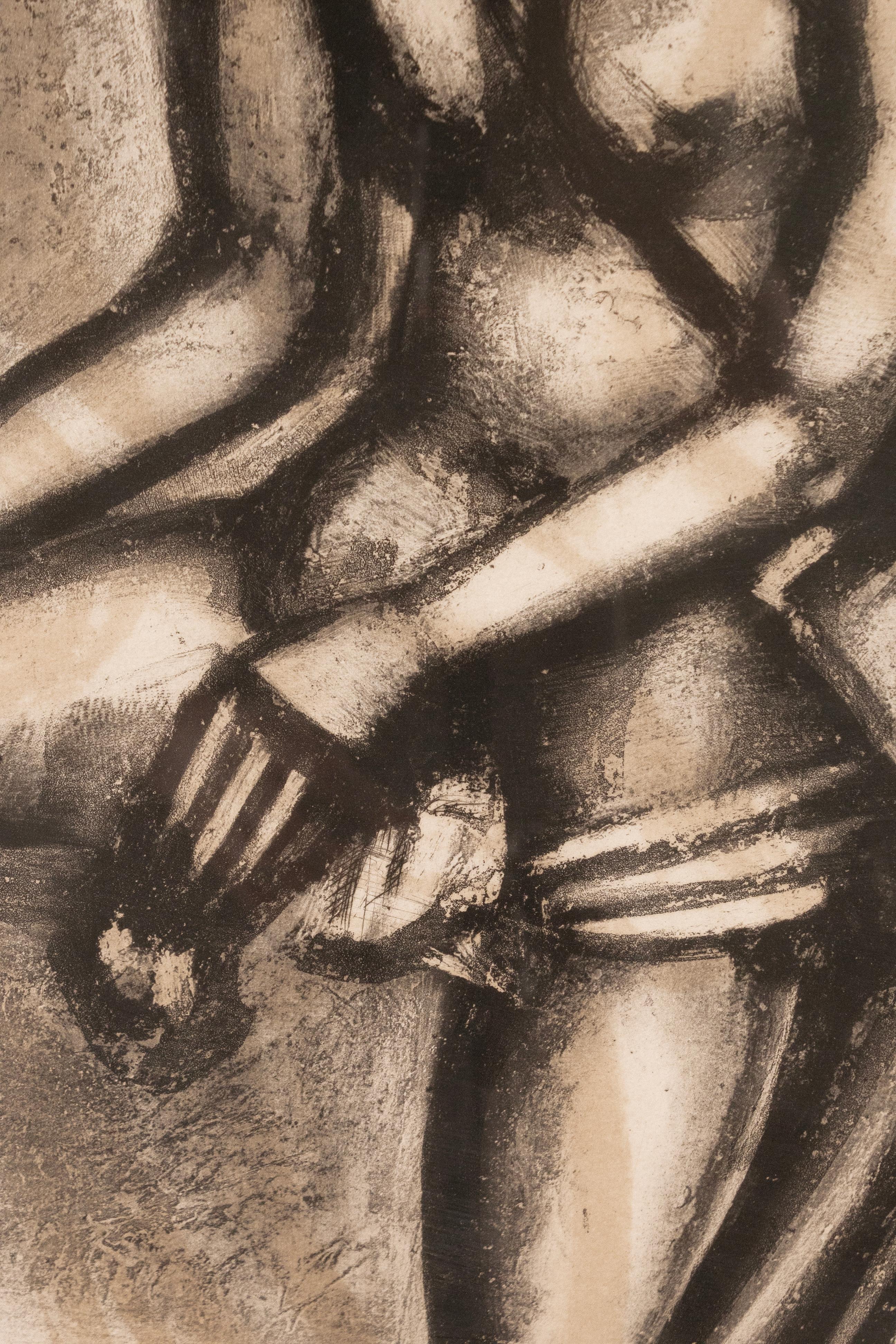 Georges Rouault Sunt Lacrimae Rerum aus Miserere Suite Moderne Aquatinta-Radierung (20. Jahrhundert) im Angebot