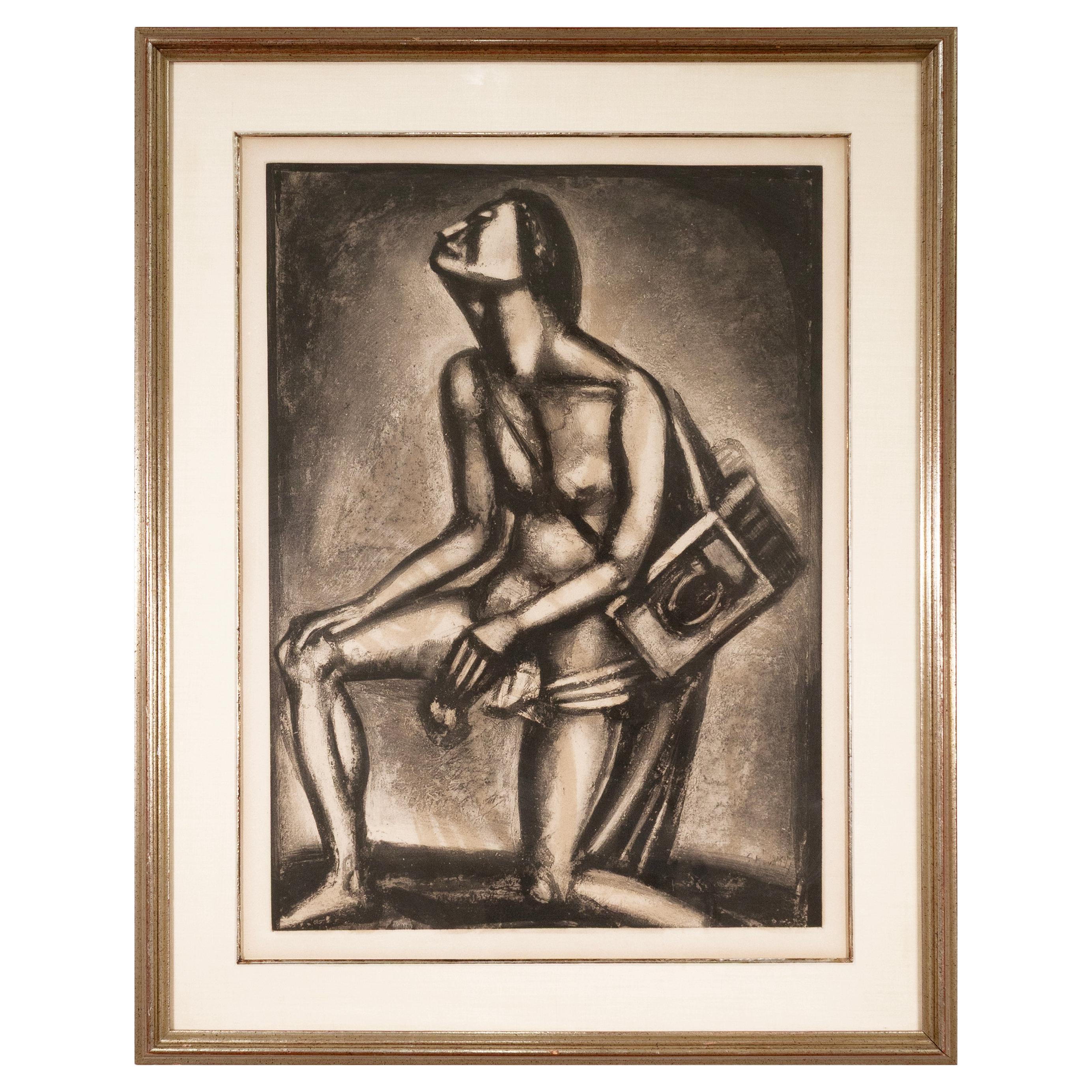 Georges Rouault Sunt Lacrimae Rerum from Miserere Suite Modern Aquatint Etching