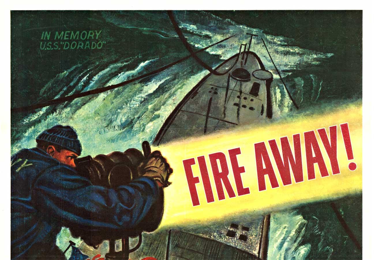 Original „Fire Away! Buy Extra Bonds, 5th War Loan