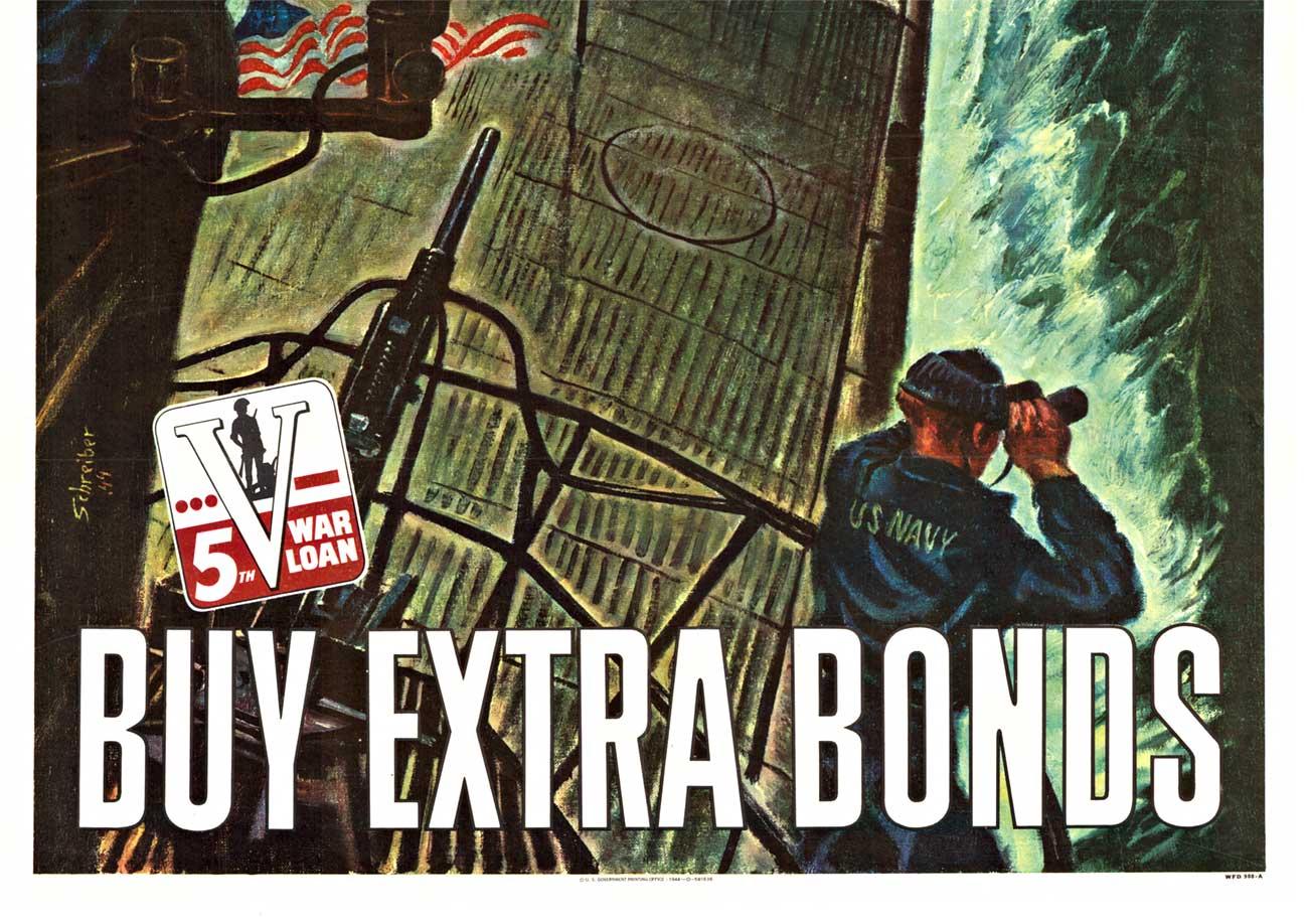 Original Fire Away! Buy Extra Bonds, 5th War Loan