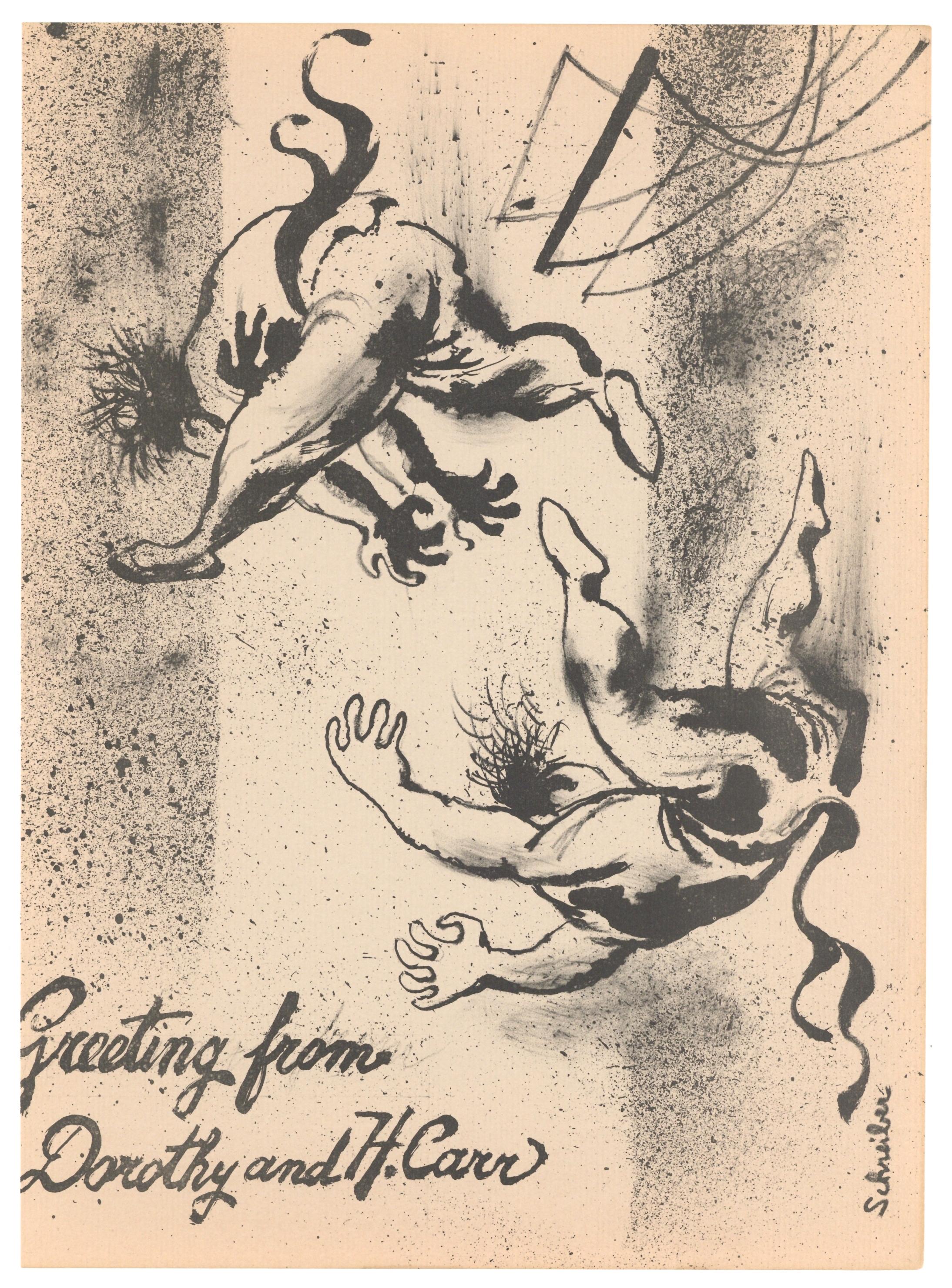 original lithograph - Print by Georges Schreiber