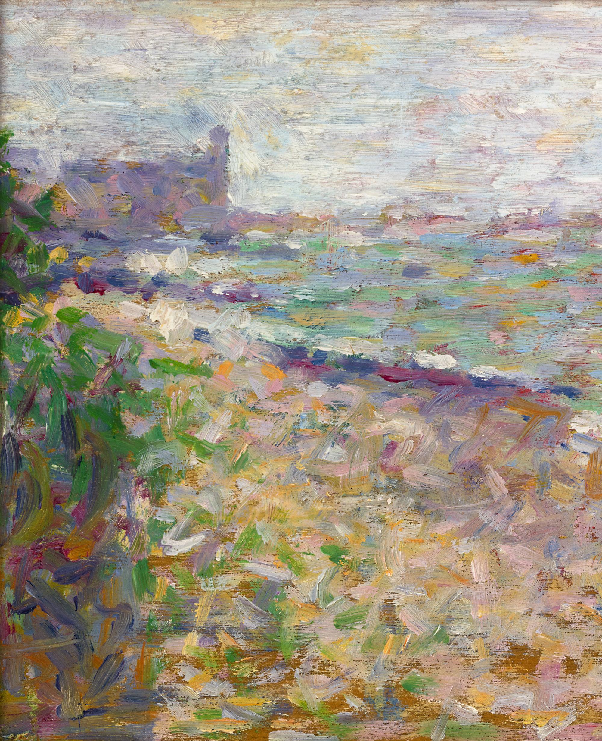 Georges Seurat
1859-1891 | French

Le mouillage à Grandcamp

Oil on panel

Entitled Le mouillage à Grandcamp, this exceptional oil on panel was painted by Georges Seurat at a pivotal moment in both his artistic development and in art history.