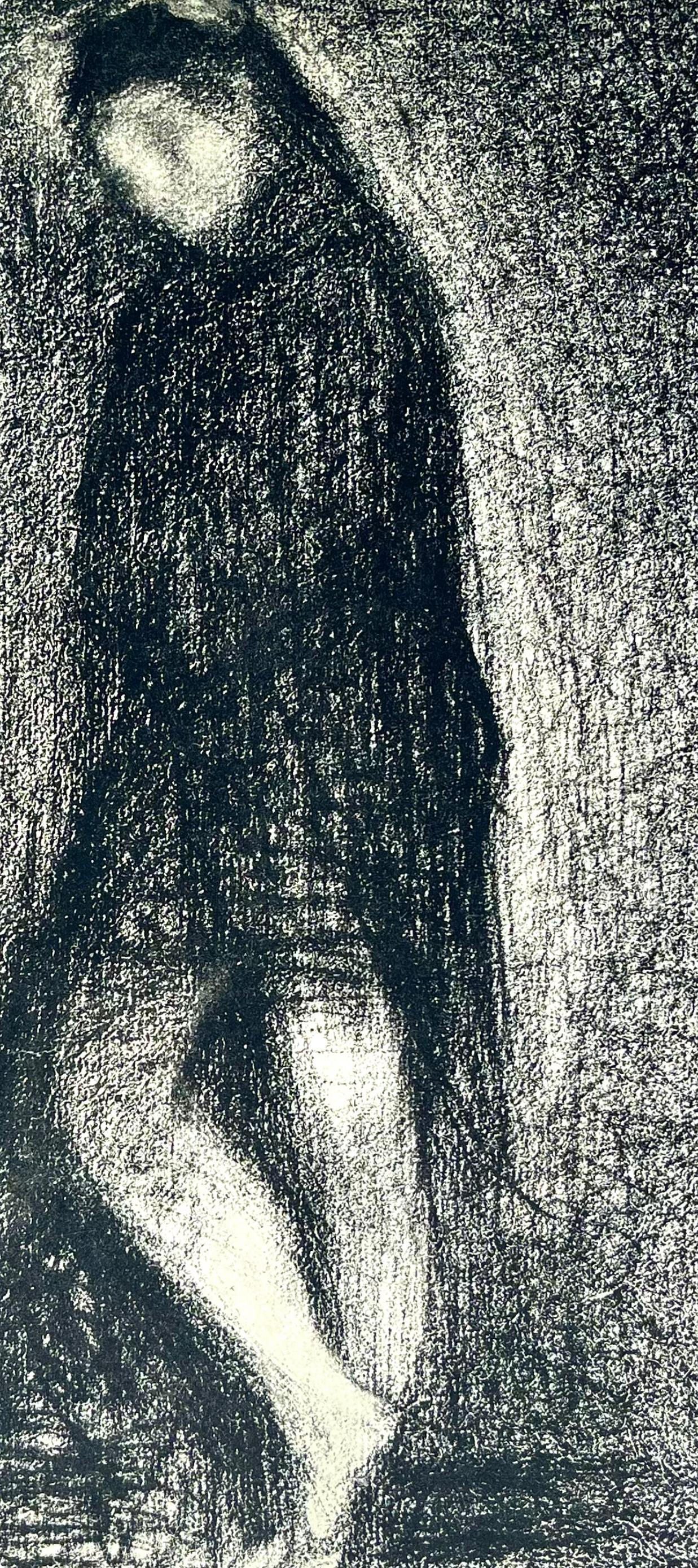 Seurat, Composition, Derrière le miroir (d'après) - Print de Georges Seurat