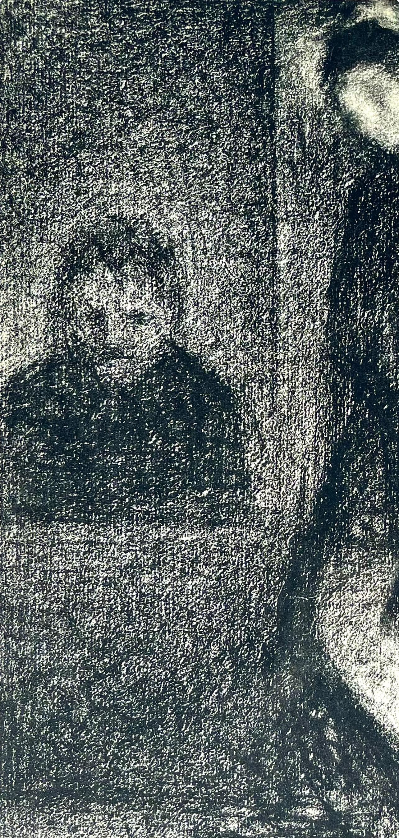 Seurat, Composition, Derrière le miroir (d'après) - Post-impressionnisme Print par Georges Seurat