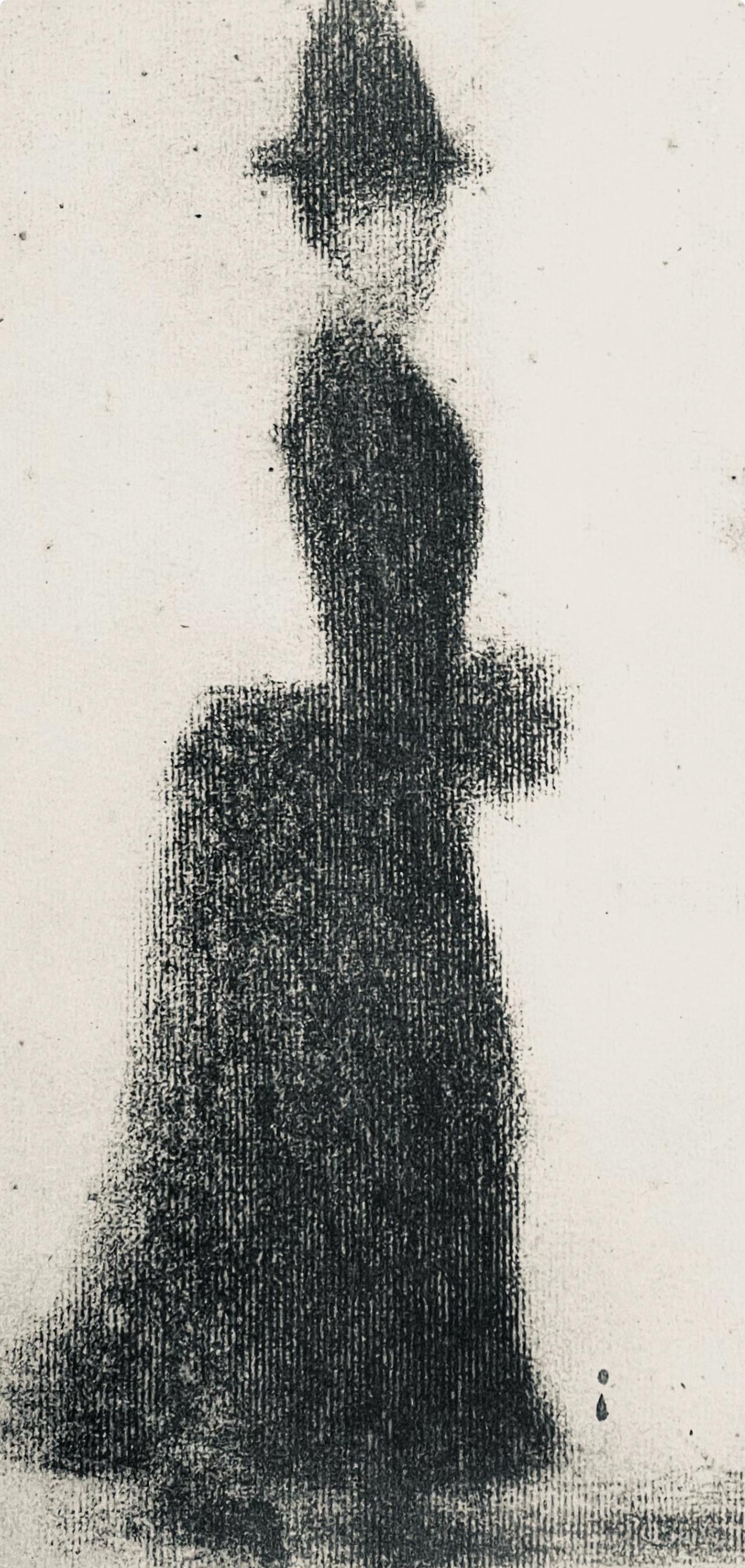 Seurat, Femme au manchon, Seurat (después) - Print de Georges Seurat