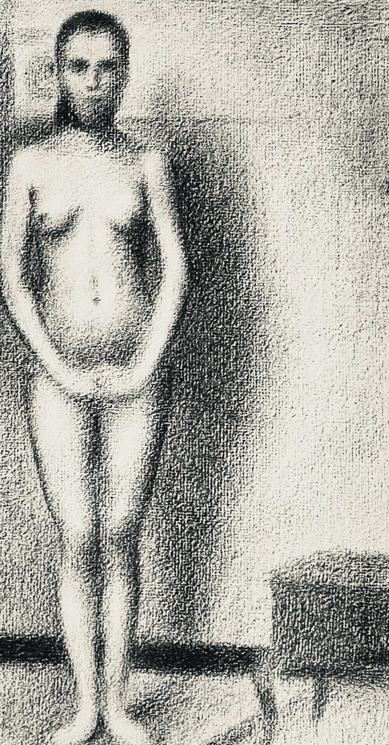Seurat, La poseuse debout, Seurat (nach) (Impressionismus), Print, von Georges Seurat