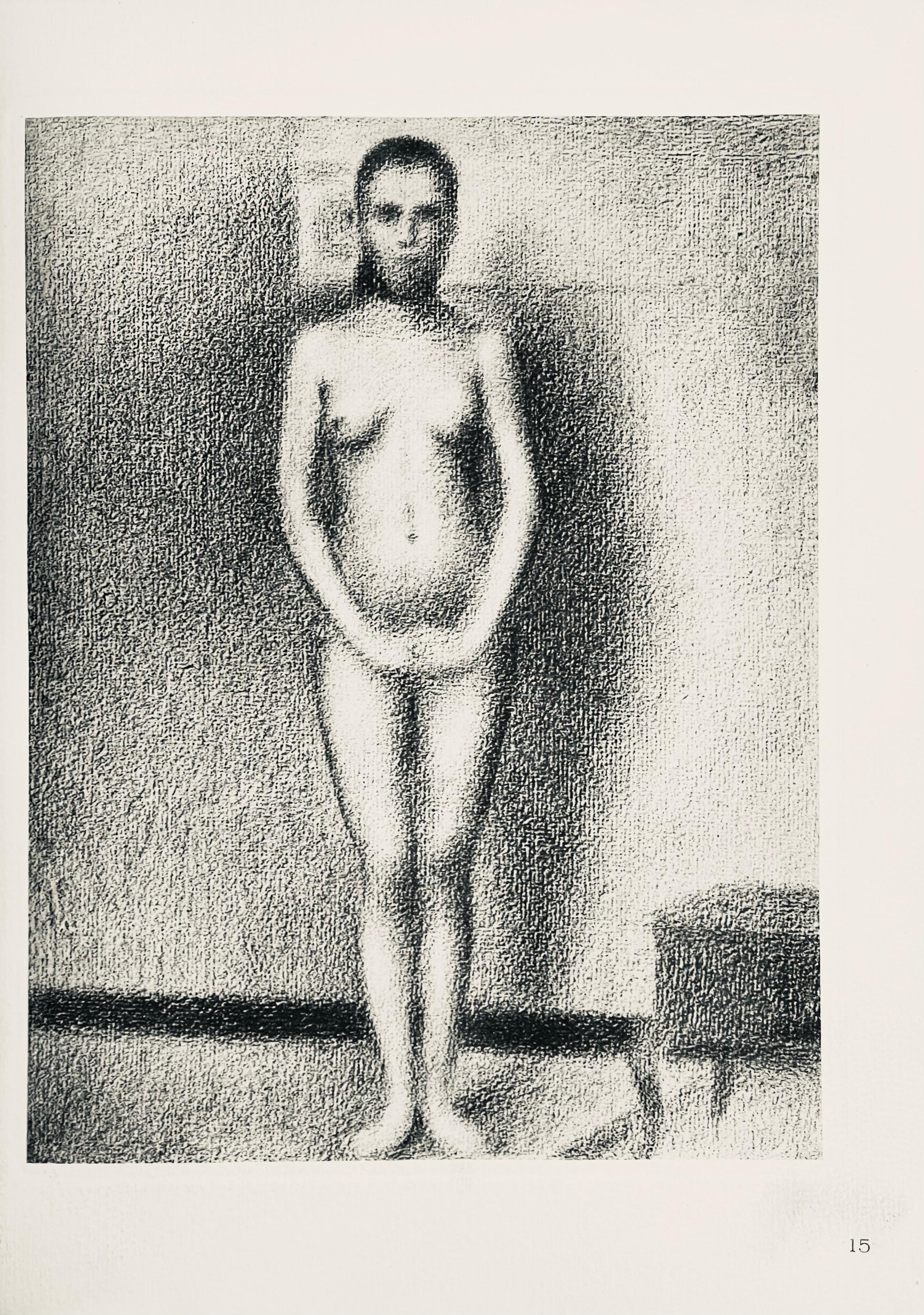 Medium: Lithograph on vélin du Canson & Montgolfier Vidalon-Les-Annonay paper
Year: 1948
Paper Size: 12.5 x 9.75 inches
Inscription: Unsigned and unnumbered, as issued
Notes: From the album, Seurat, 1948. Published by George Besson, Paris; printed