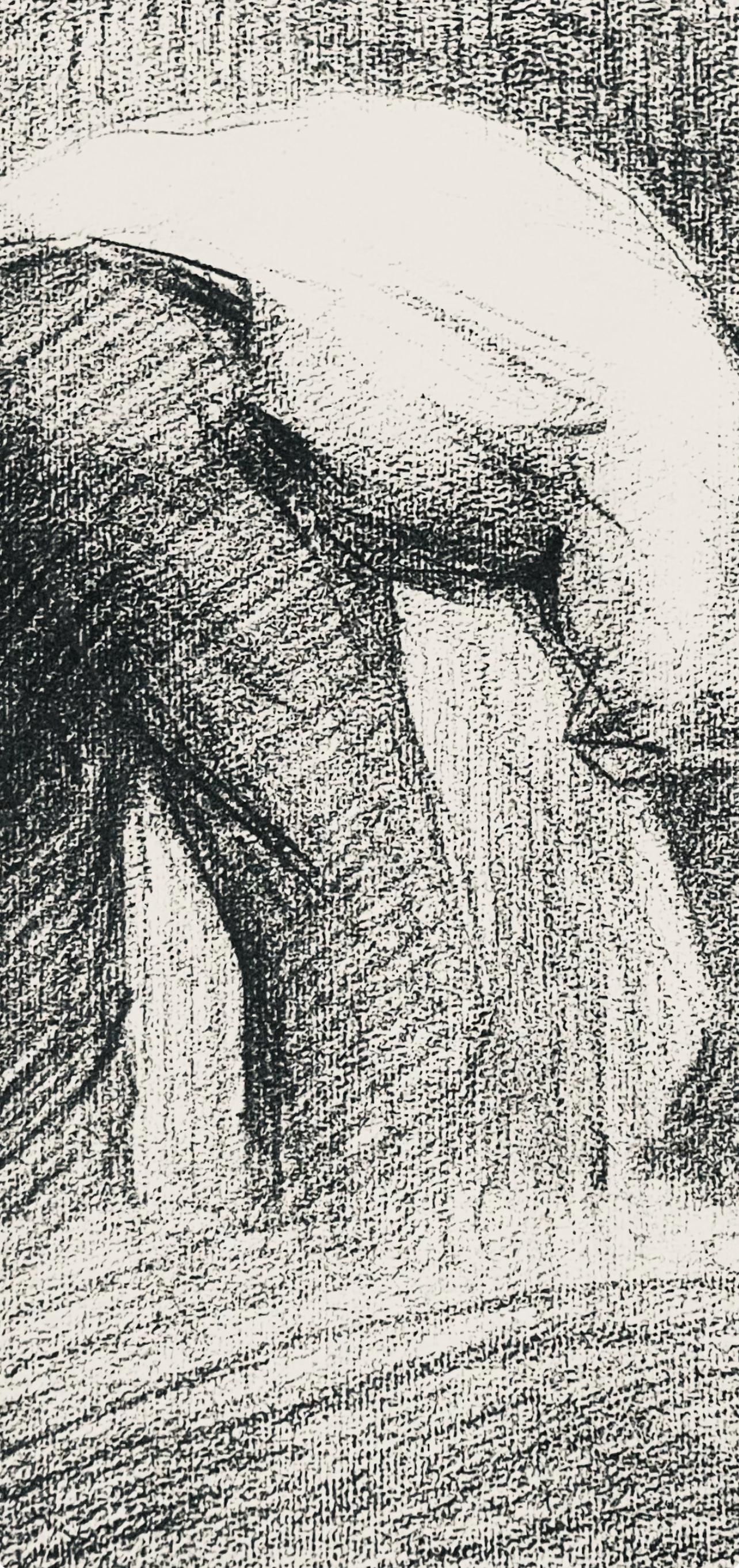 Seurat, Le moissonneur, Seurat (später) (Impressionismus), Print, von Georges Seurat