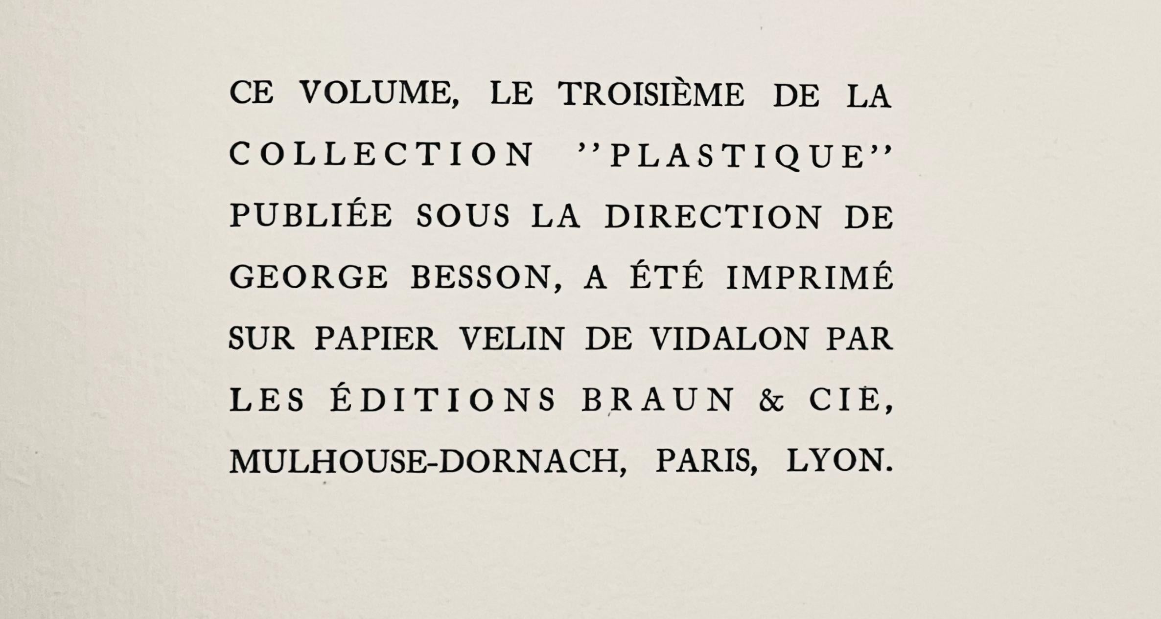 Lithograph on vélin du Canson & Montgolfier Vidalon-Les-Annonay paper. Inscription: unsigned and unnumbered, as issued. Good condition. Notes: From the volume, Seurat, 1948. Published by George Besson, Paris; printed by Les Éditions Braun & Cie,