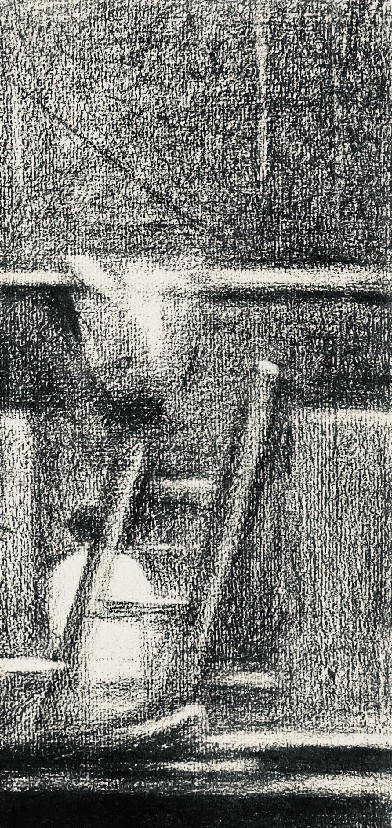 Seurat, L'échafaudage, Seurat (nach) – Print von Georges Seurat