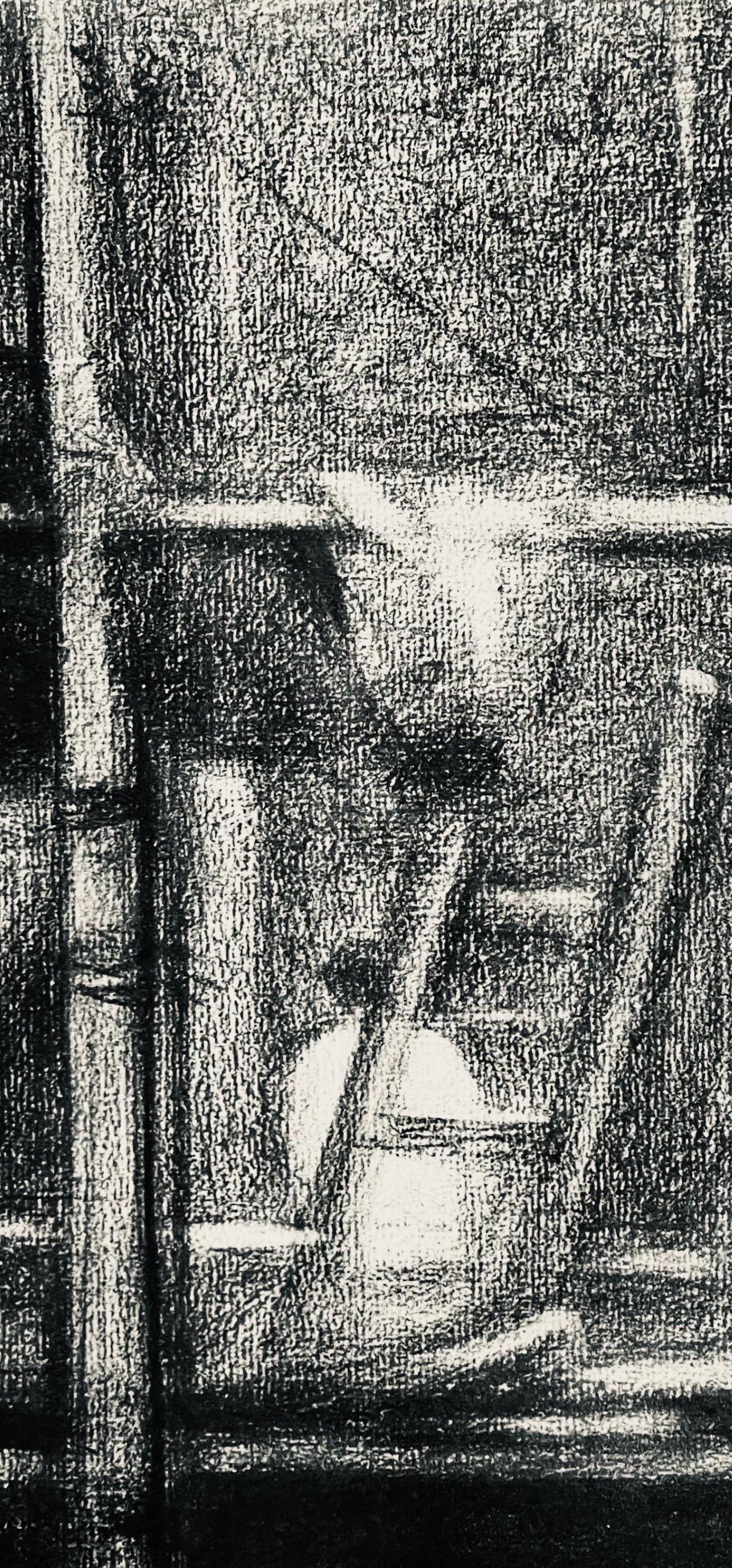 Seurat, L'échafaudage, Seurat (nach) (Impressionismus), Print, von Georges Seurat