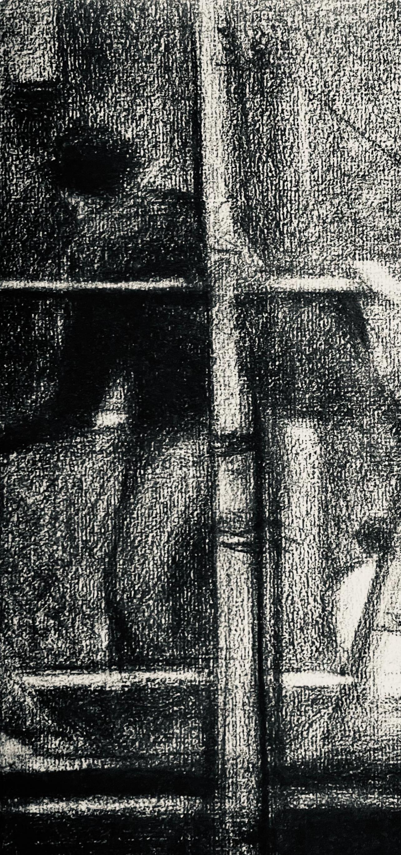 Seurat, L'échafaudage, Seurat (después de) - Figurative Print Negro de Georges Seurat