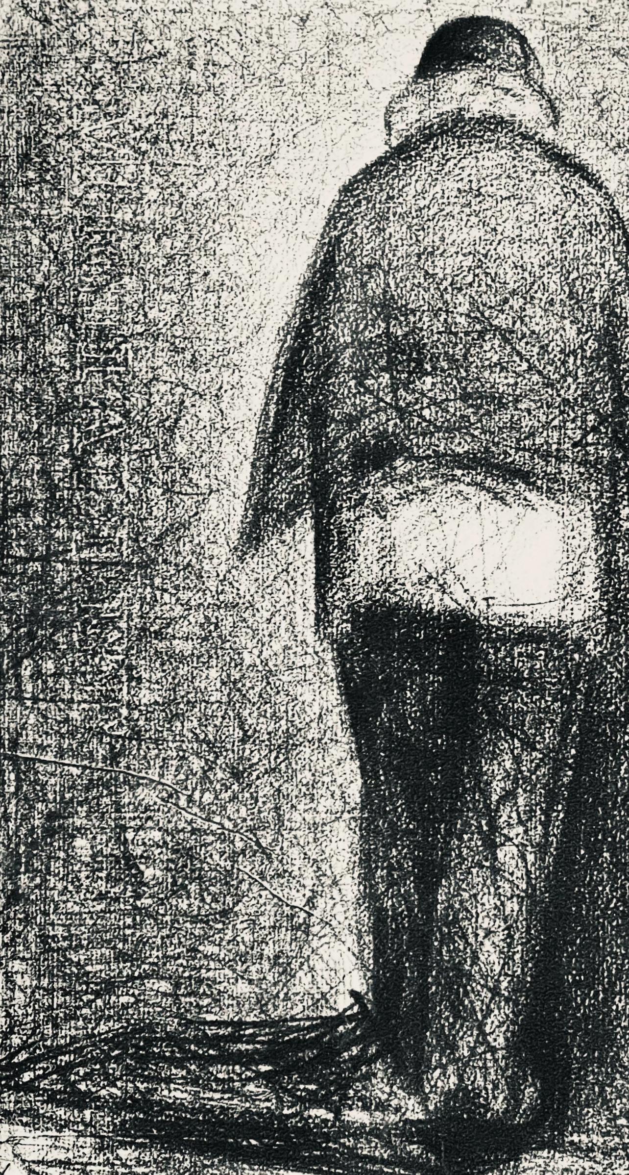 Seurat, El hombre a cuadros, Seurat (después) - Print Posimpresionista de Georges Seurat