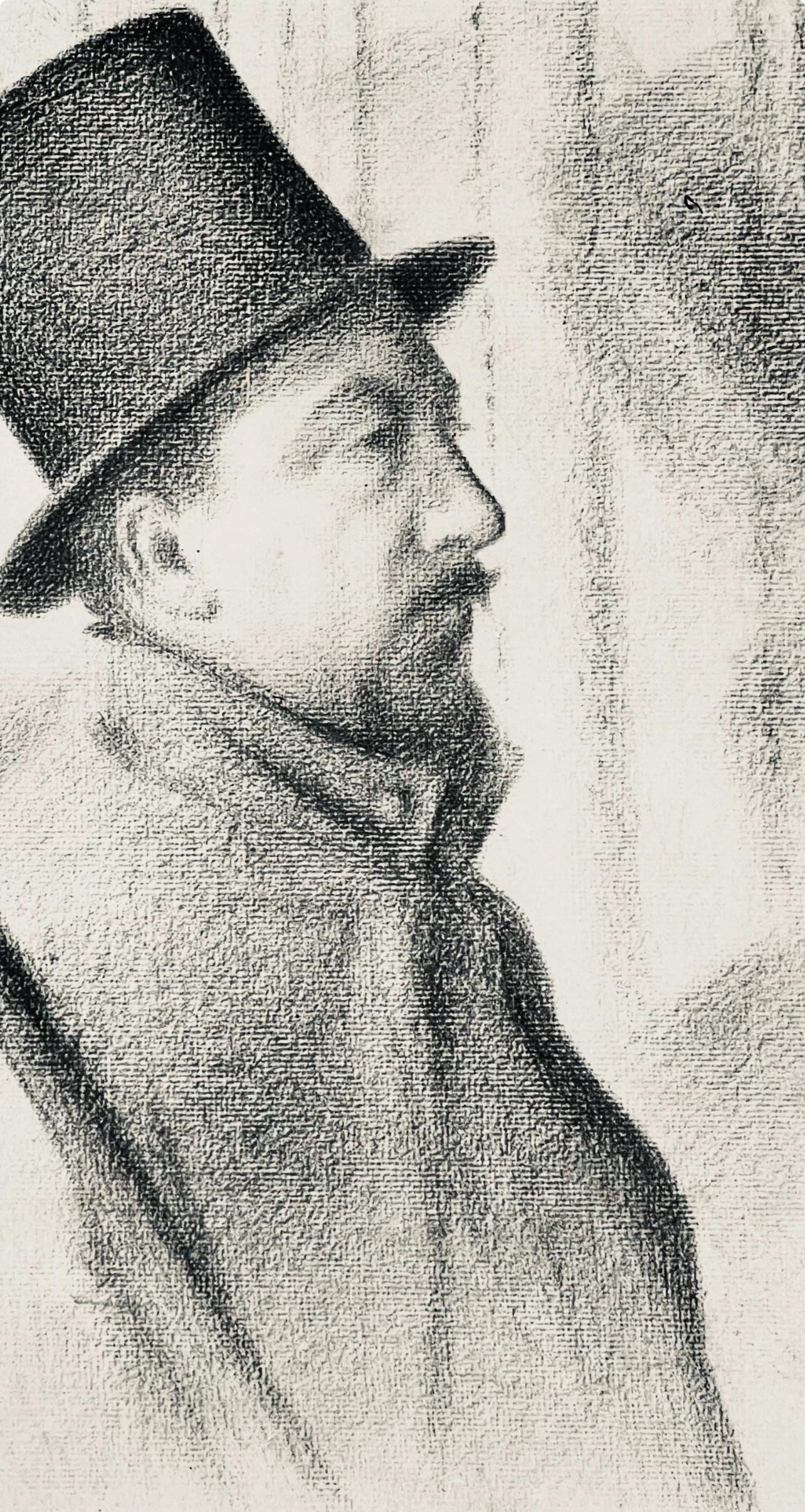 Seurat, Retrato de Paul Signac, Seurat (después de) - Print Posimpresionista de Georges Seurat