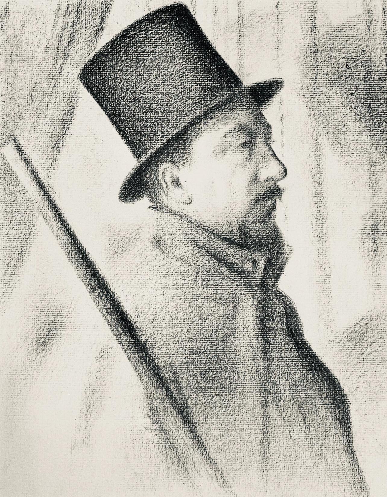 Figurative Print de Georges Seurat - Seurat, Retrato de Paul Signac, Seurat (después de)
