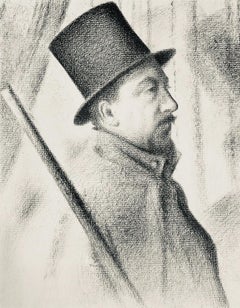 Vintage Seurat, Portrait de Paul Signac, Seurat (after)