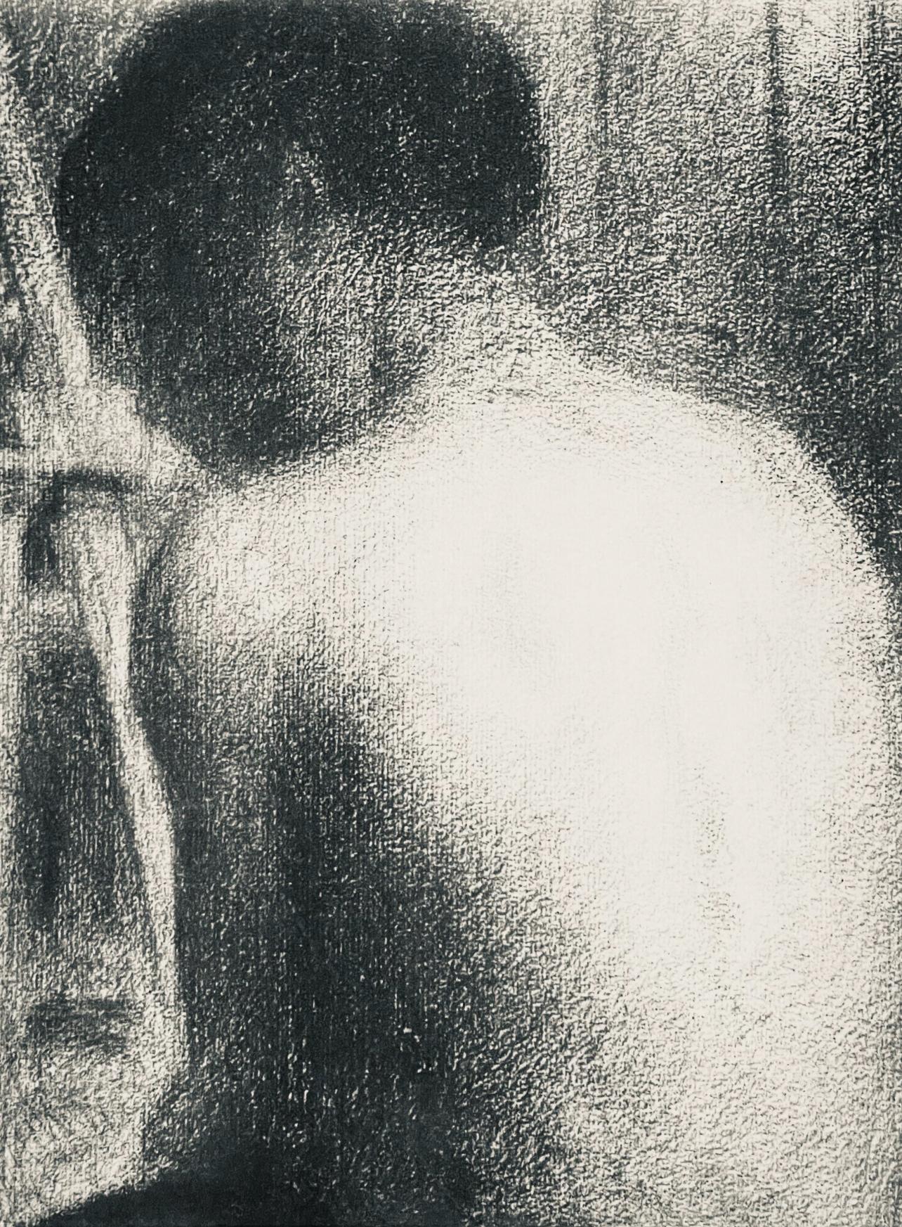 Georges Seurat Figurative Print – Seurat, Torse d'homme nu, Seurat (nach)