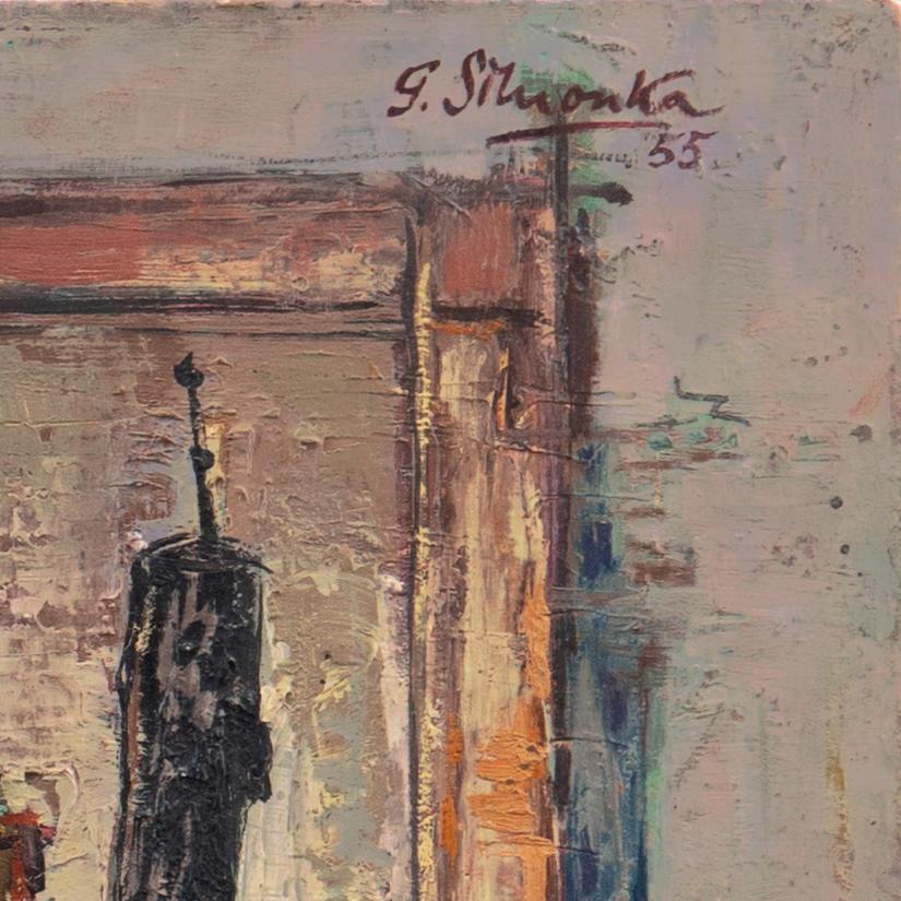 « Nature morte moderniste », Paris, Salon d'automne, Centre Pompidou, Budapest - Painting de Georges Simonka