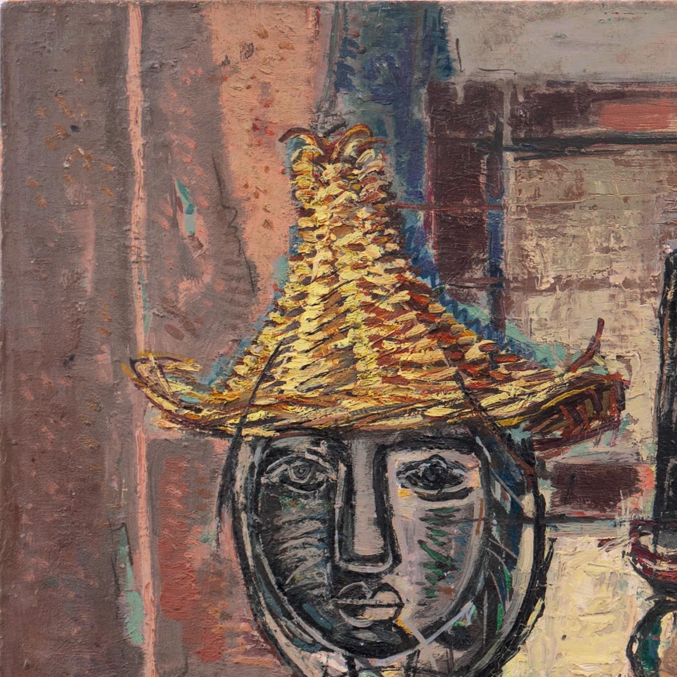« Nature morte moderniste », Paris, Salon d'automne, Centre Pompidou, Budapest - Moderne Painting par Georges Simonka