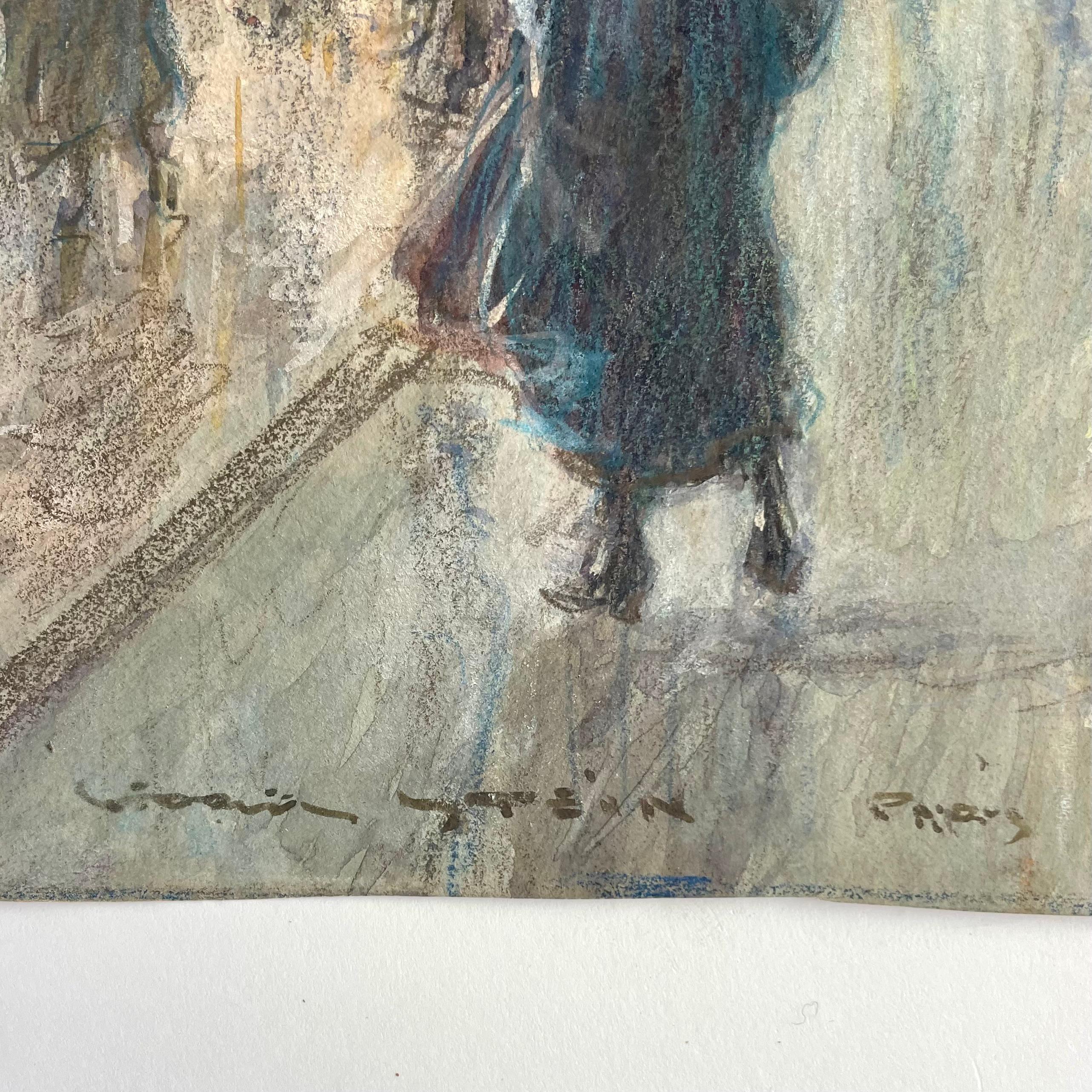 Georges Stein (1864-1917) - Scène de rue, rue de la Paix avec la Colonne Vendome en vente 6
