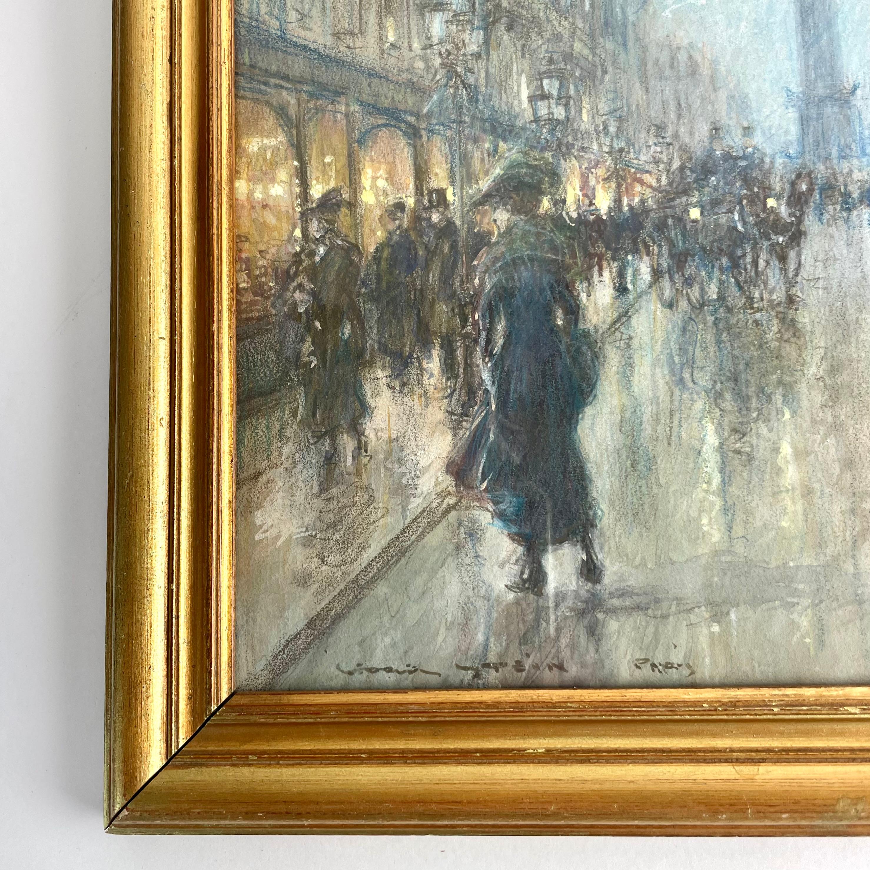 Georges Stein (1864-1917) - Scène de rue, rue de la Paix avec la Colonne Vendome en vente 7