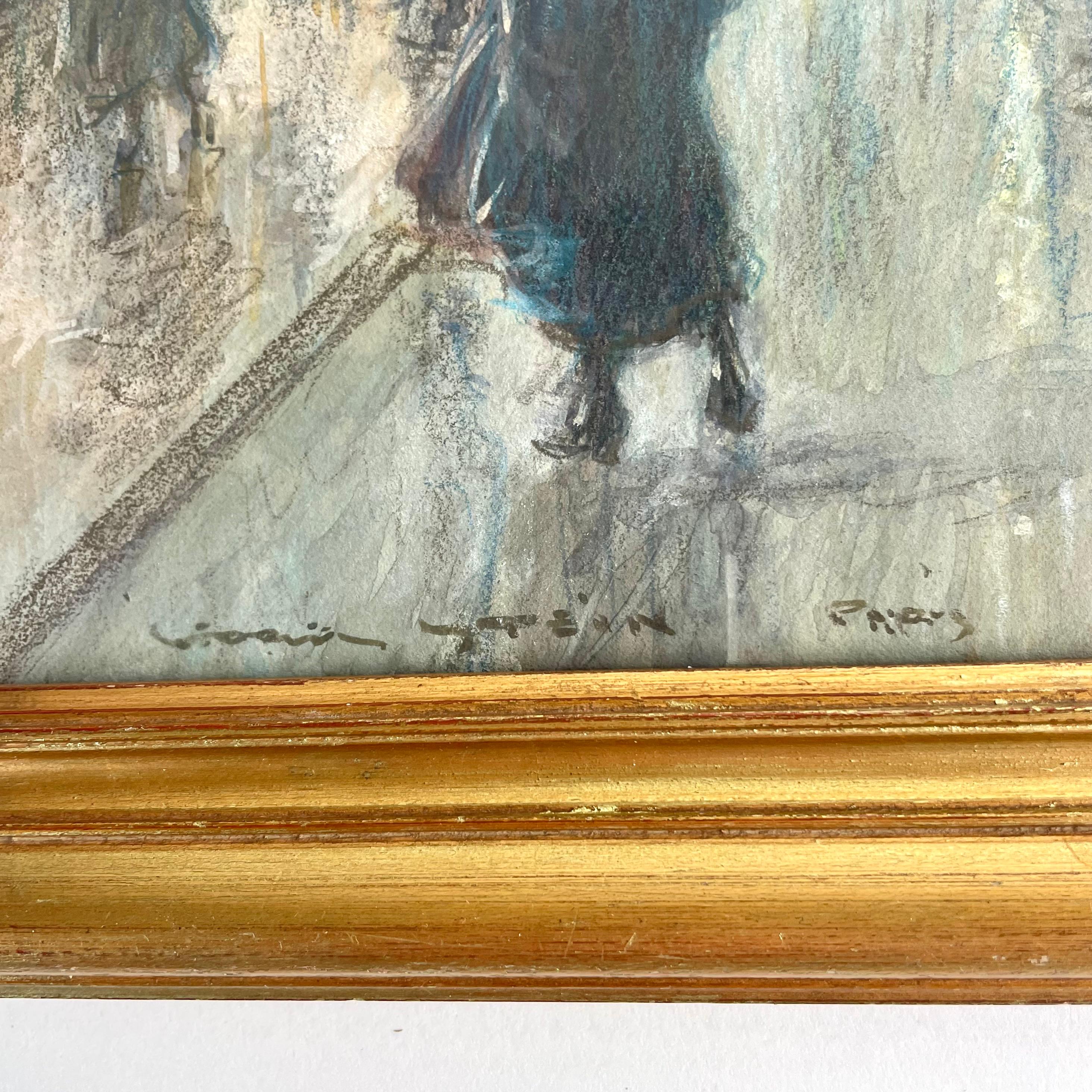 Georges Stein (1864-1917) - Scène de rue, rue de la Paix avec la Colonne Vendome en vente 8