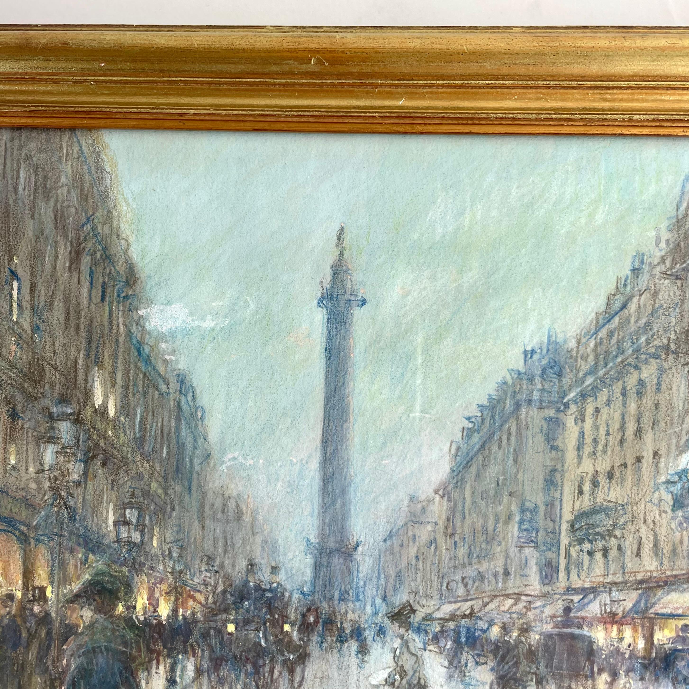 Georges Stein (1864-1917) - Scène de rue, rue de la Paix avec la Colonne Vendome en vente 10