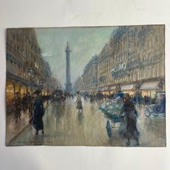 Georges Stein (1864-1917) - Scena di strada, Rue de la Paix con Colonne Vendome