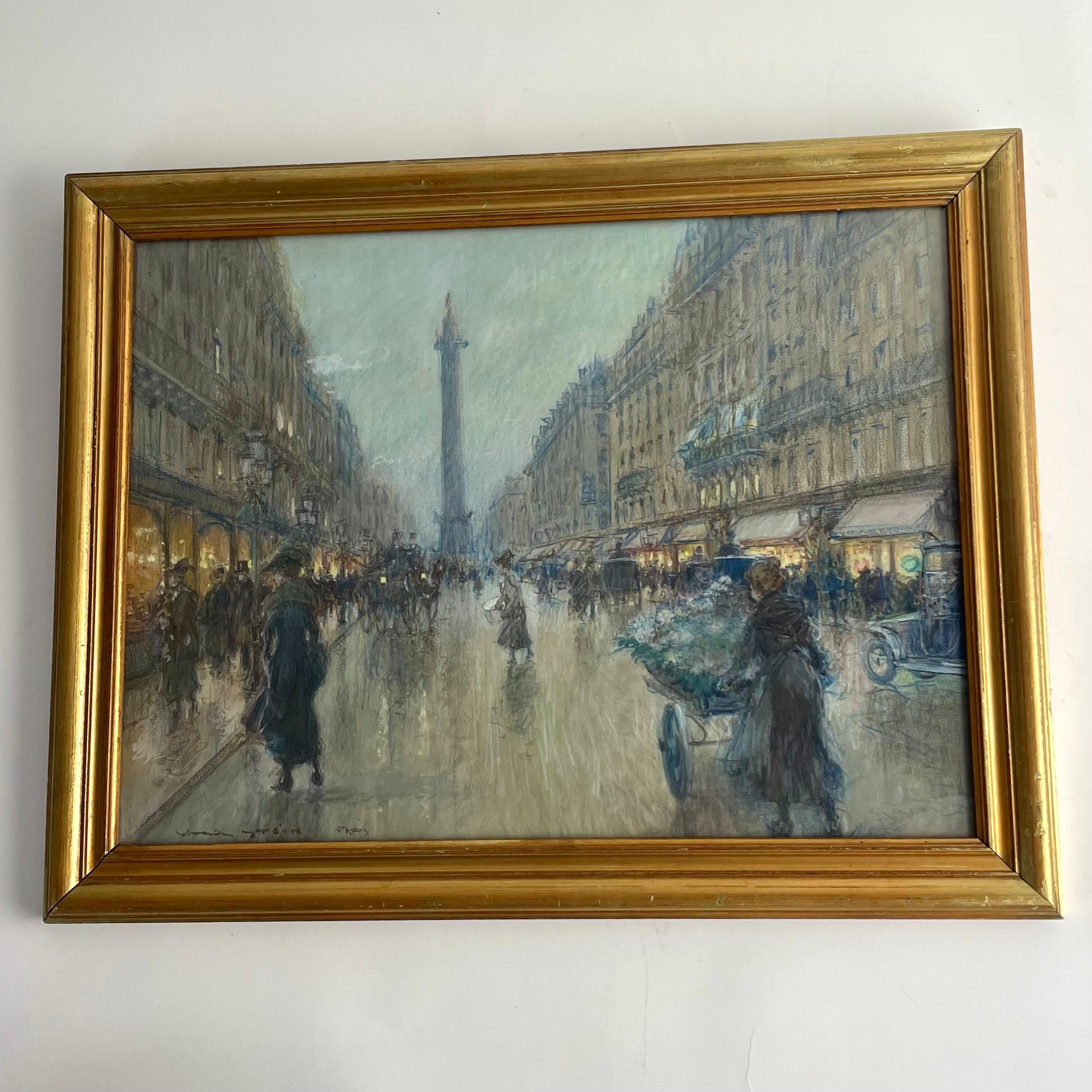 Georges Stein (1864-1917) - Scène de rue, rue de la Paix avec la Colonne Vendome en vente 14