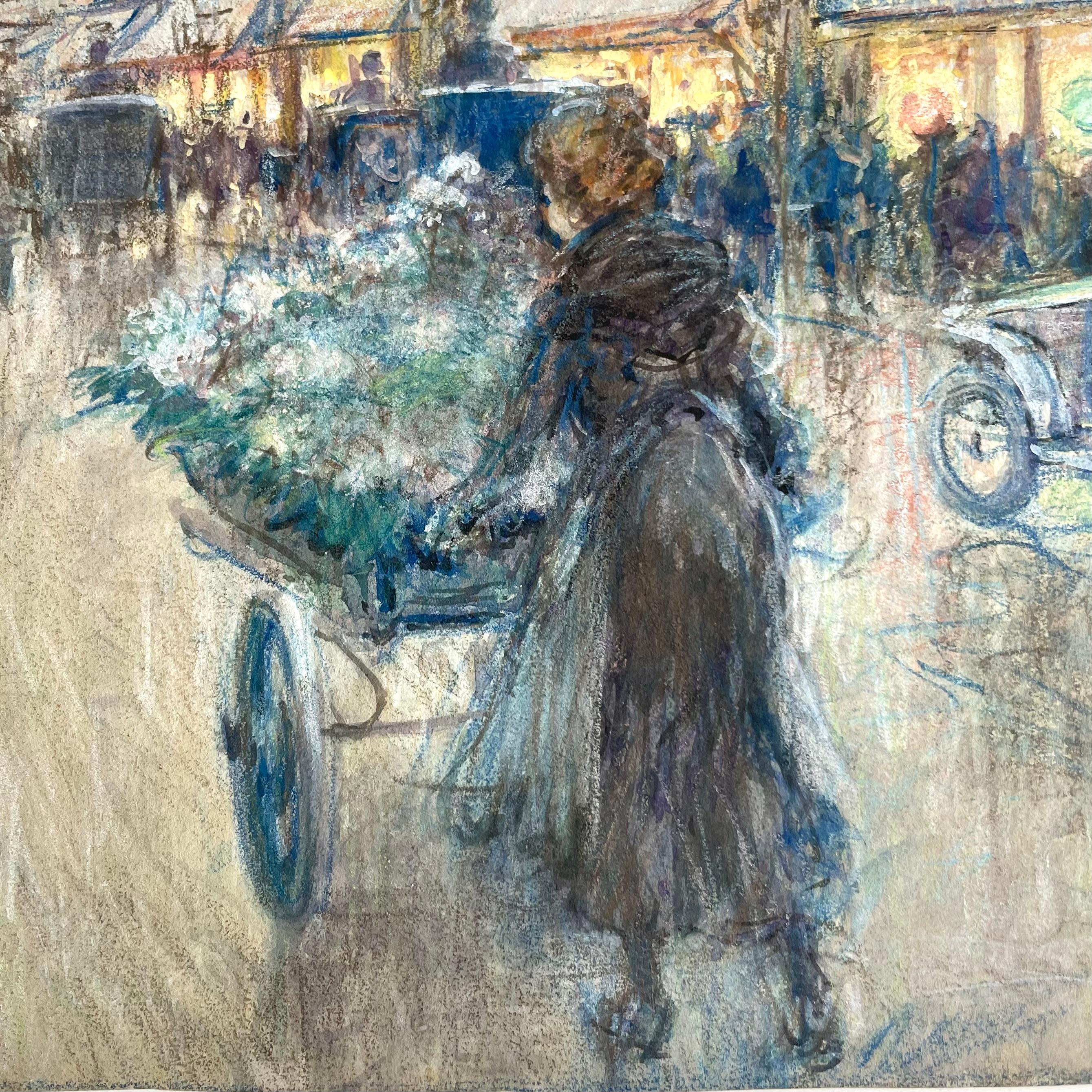 Georges Stein (1864-1917) - Scène de rue, rue de la Paix avec la Colonne Vendome en vente 1