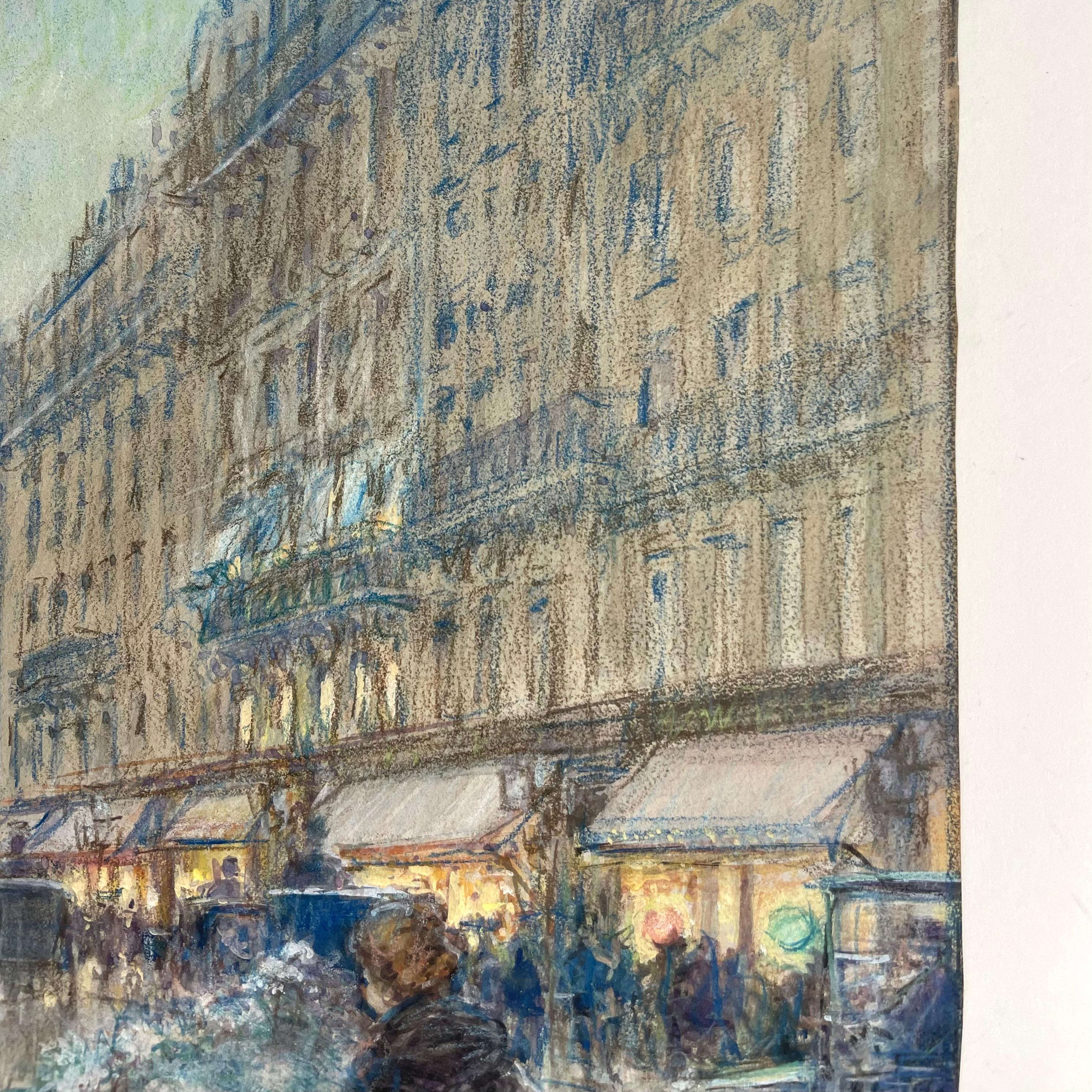 Georges Stein (1864-1917) - Scène de rue, rue de la Paix avec la Colonne Vendome en vente 3