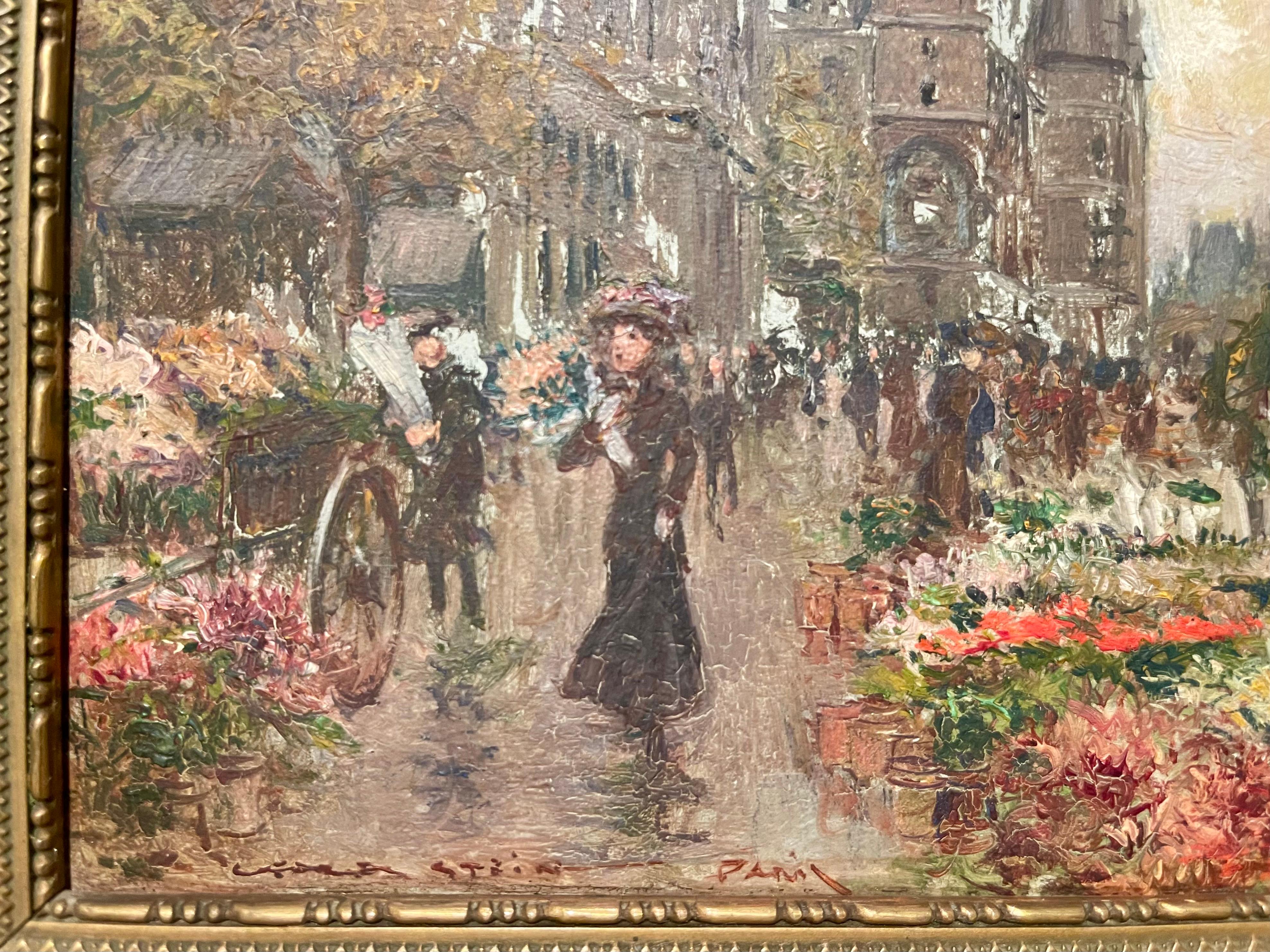 Georges Stein - Blumenmarkt, Quai De l'Horloge Paris (Französisch) im Angebot