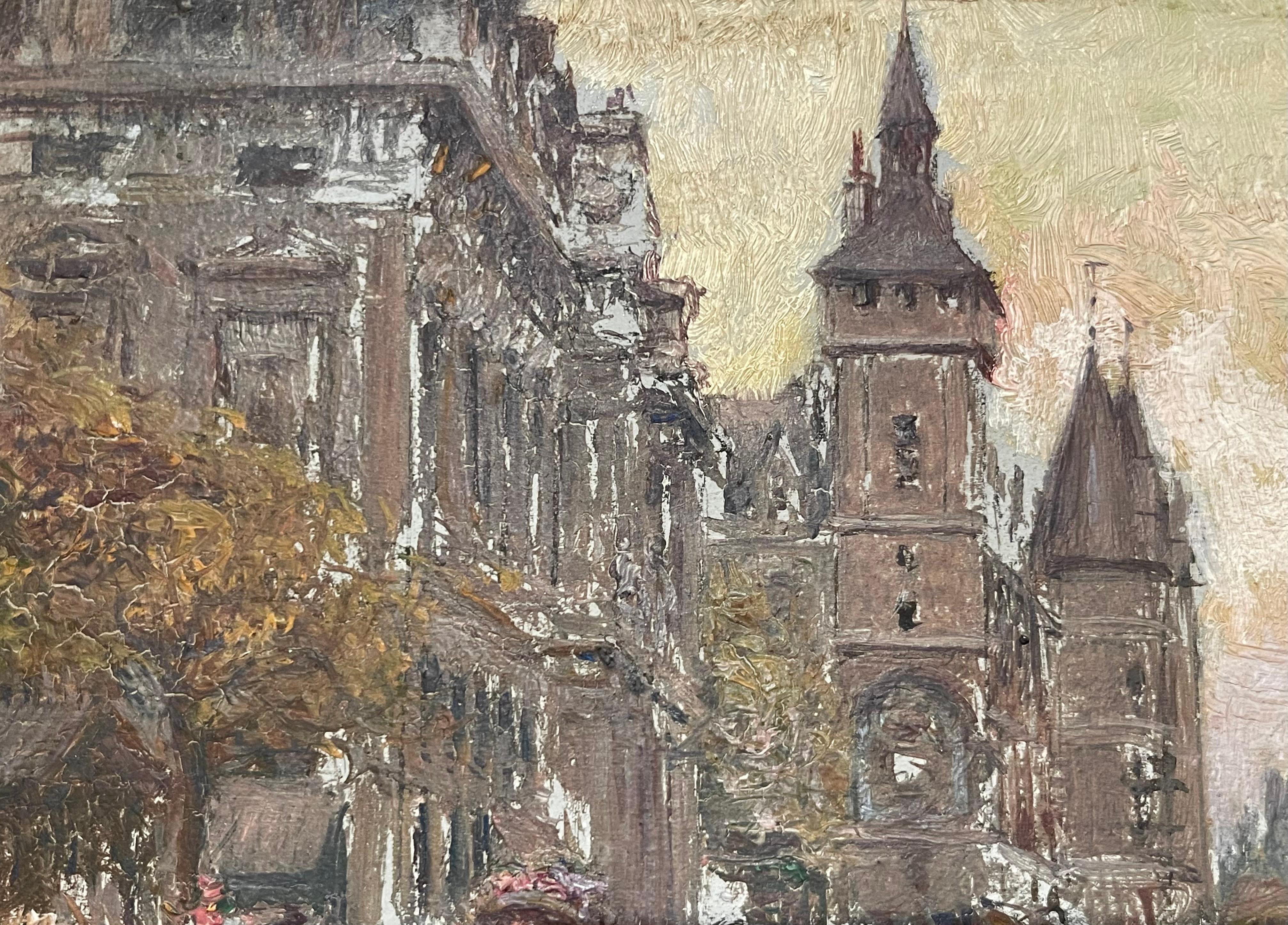 Georges Stein - Blumenmarkt, Quai De l'Horloge Paris im Zustand „Gut“ im Angebot in Beaune, FR