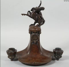“The Rape of Deianira, Bronze Candlestick”
